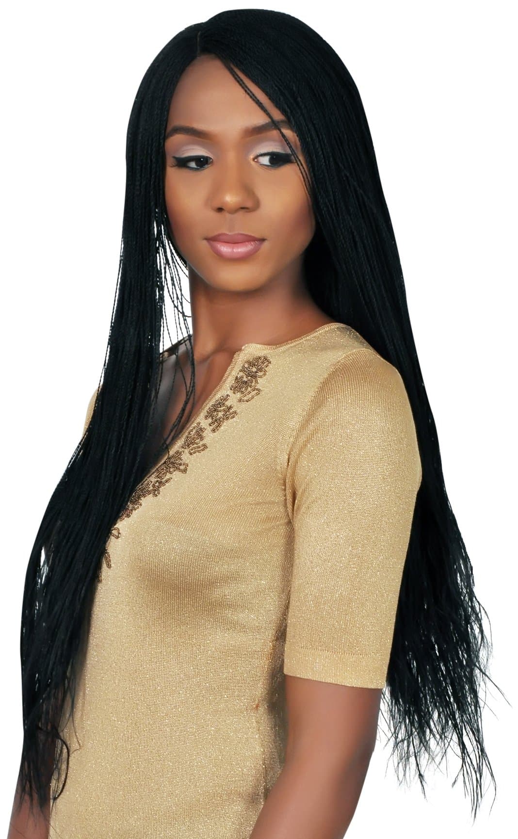 Micro Million Twist Wig - Color 1 (22 inches)