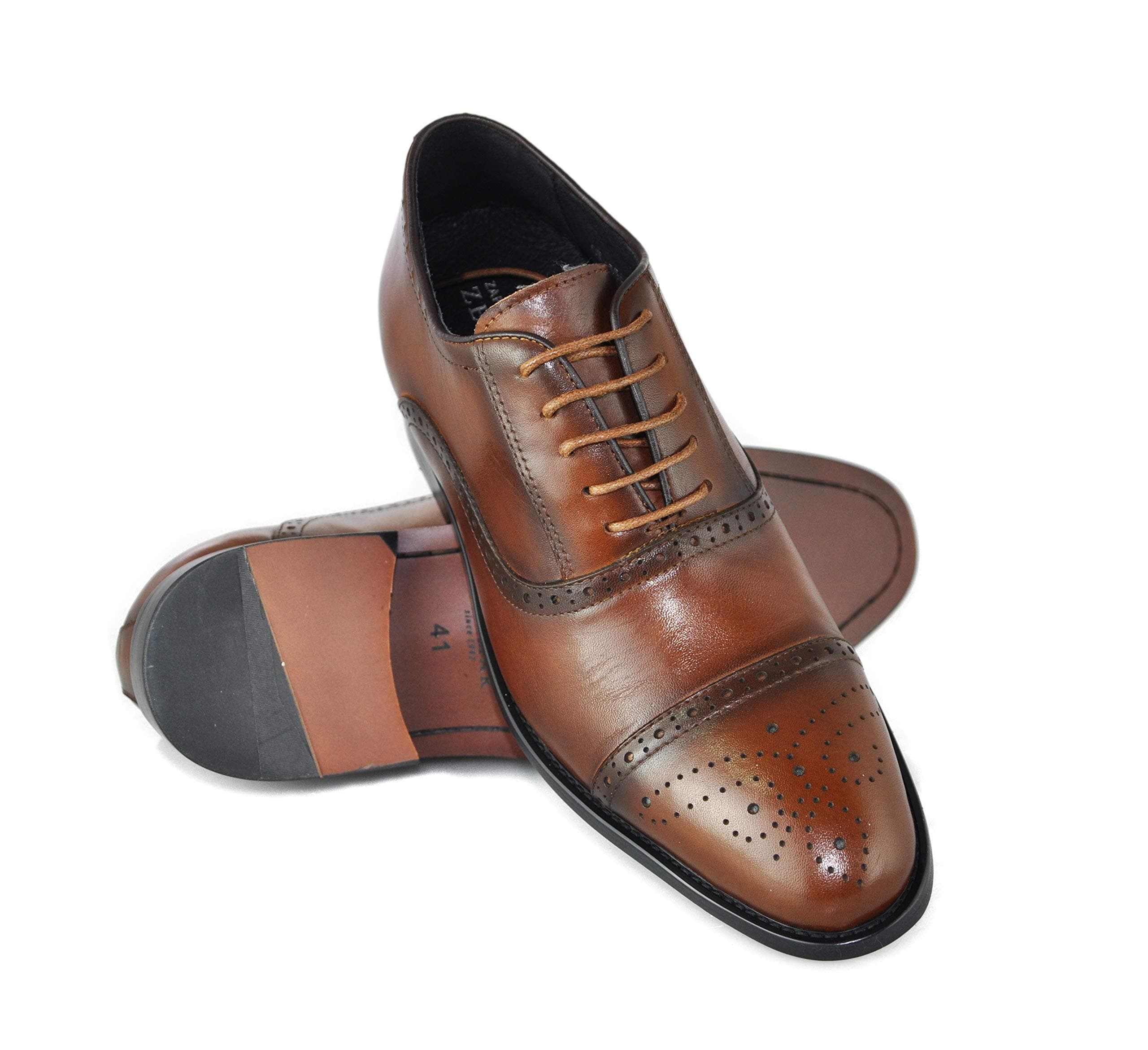 Zerimar Elevator Shoes for Men Add +2.7 in | Men's Height Increasing Shoes | Shoes That Increase Your Height