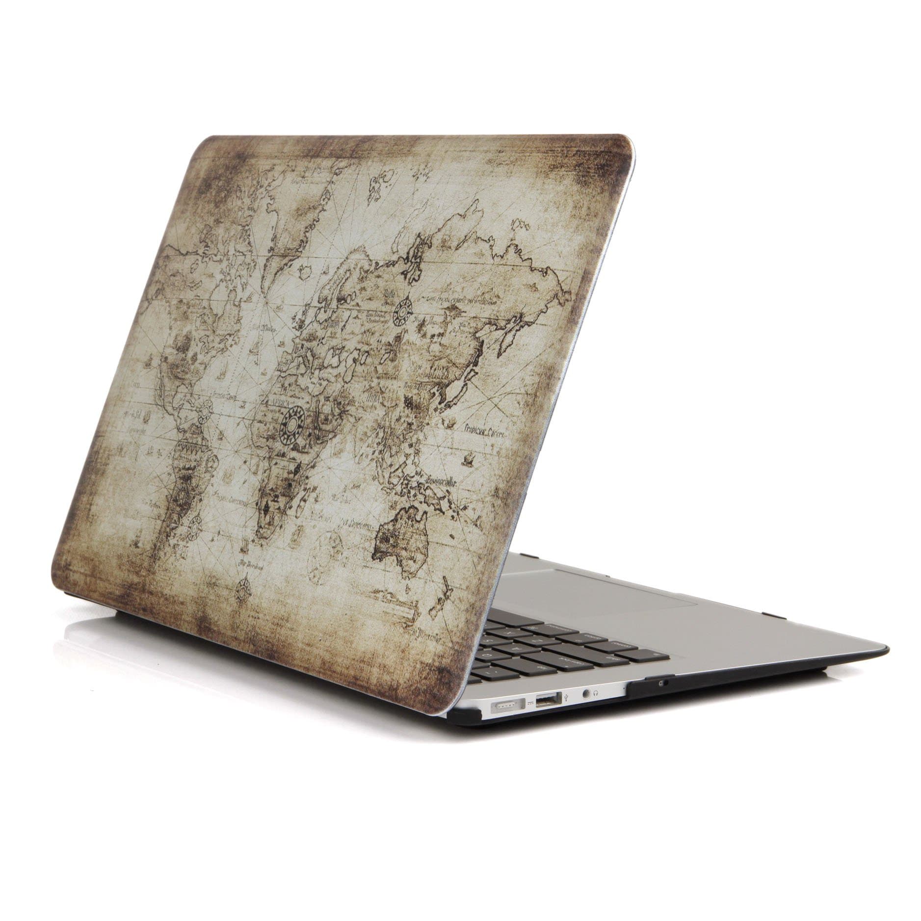 SAYA Exquisite Pattern Anti-Scratch Rubberized Print Frosted Hard Plastic Polycarbonate Case for Model A1706/A1708 with & Without Touch Bar(Version 2016/2017/2018)