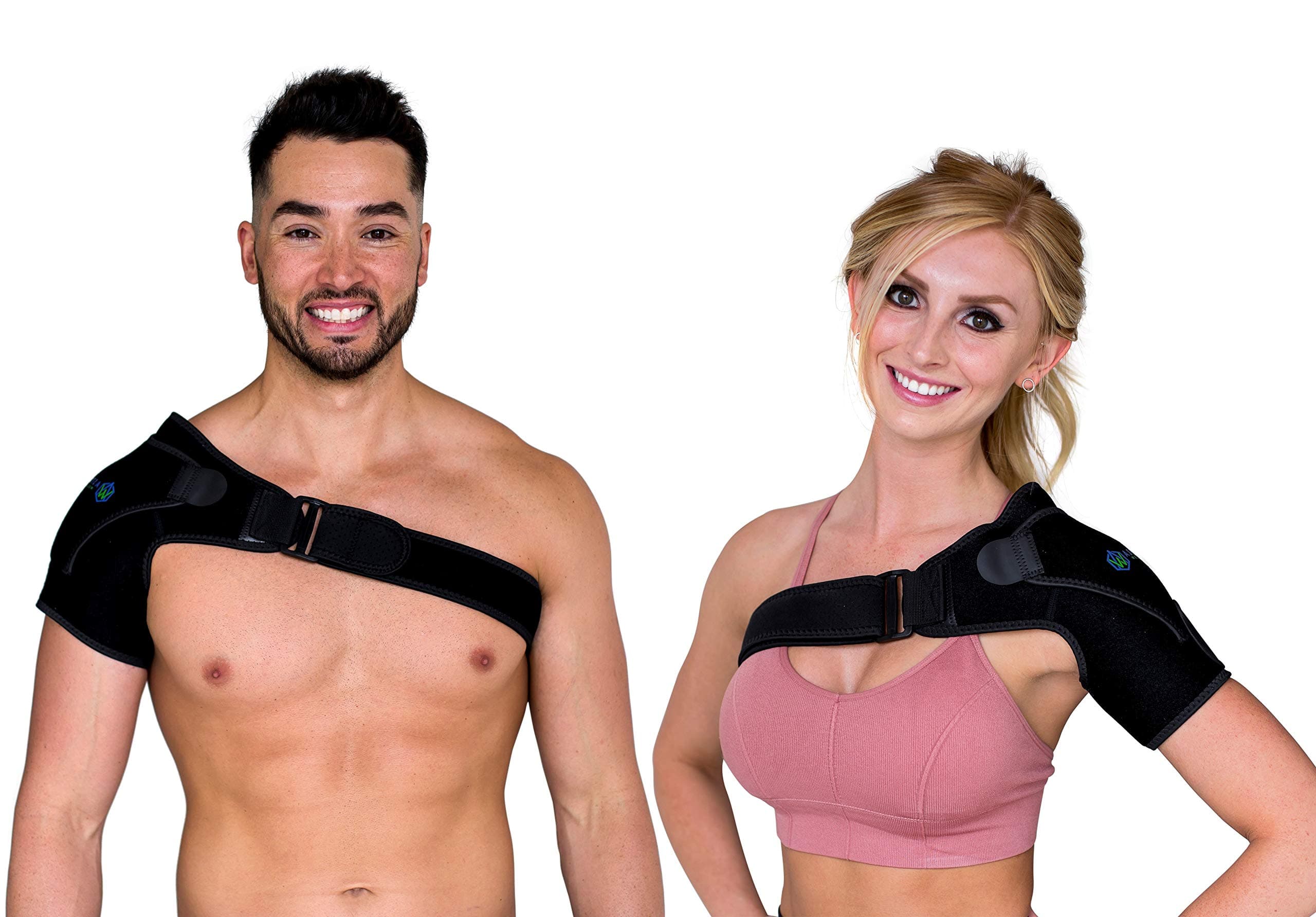 Shoulder Stability Brace by Astoria Wellness - Left or Right Shoulder Brace for Men and Women - Shoulder Support Brace for AC Joint, Bursitis, Rotator Cuff, Labrum Tear - Shoulder Compression Sleeve