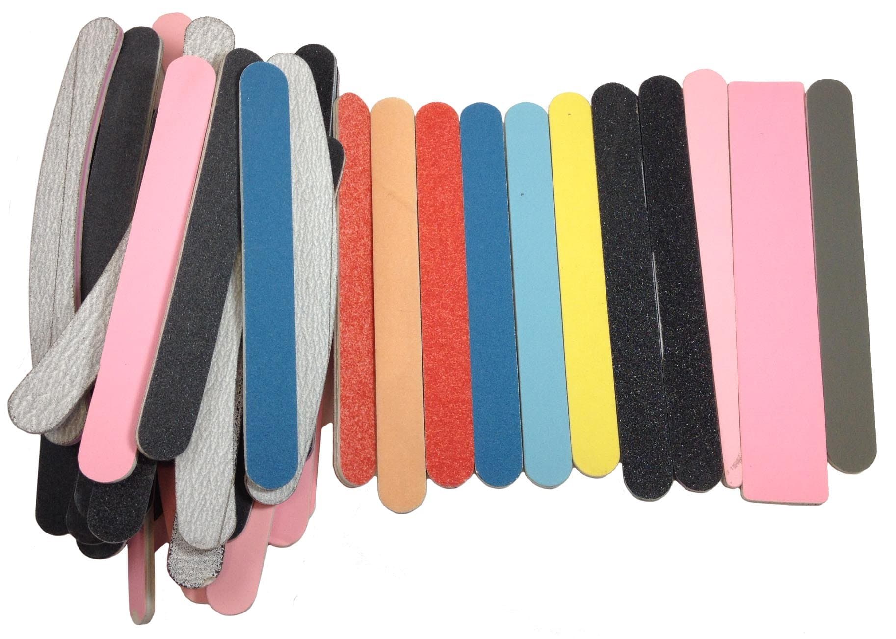 Craft Sanding Sticks 50 Assorted Nail Files with Minor Flaws in a Variety of Grits and Shapes