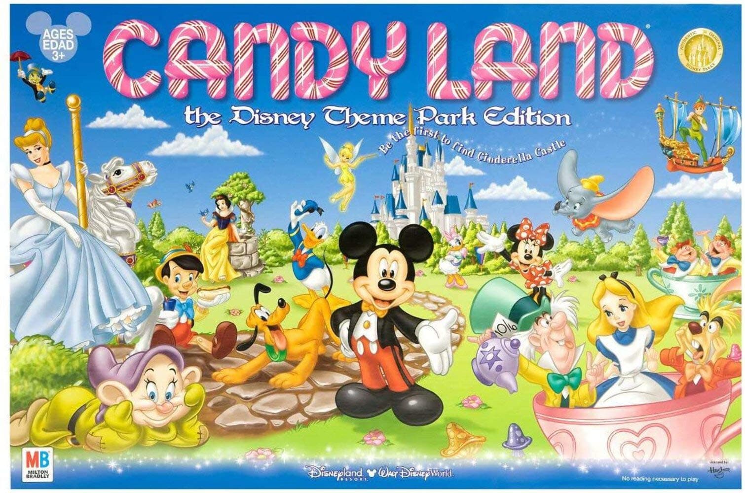 Disney Parks Exclusive Candy Land Theme Park Edition Game