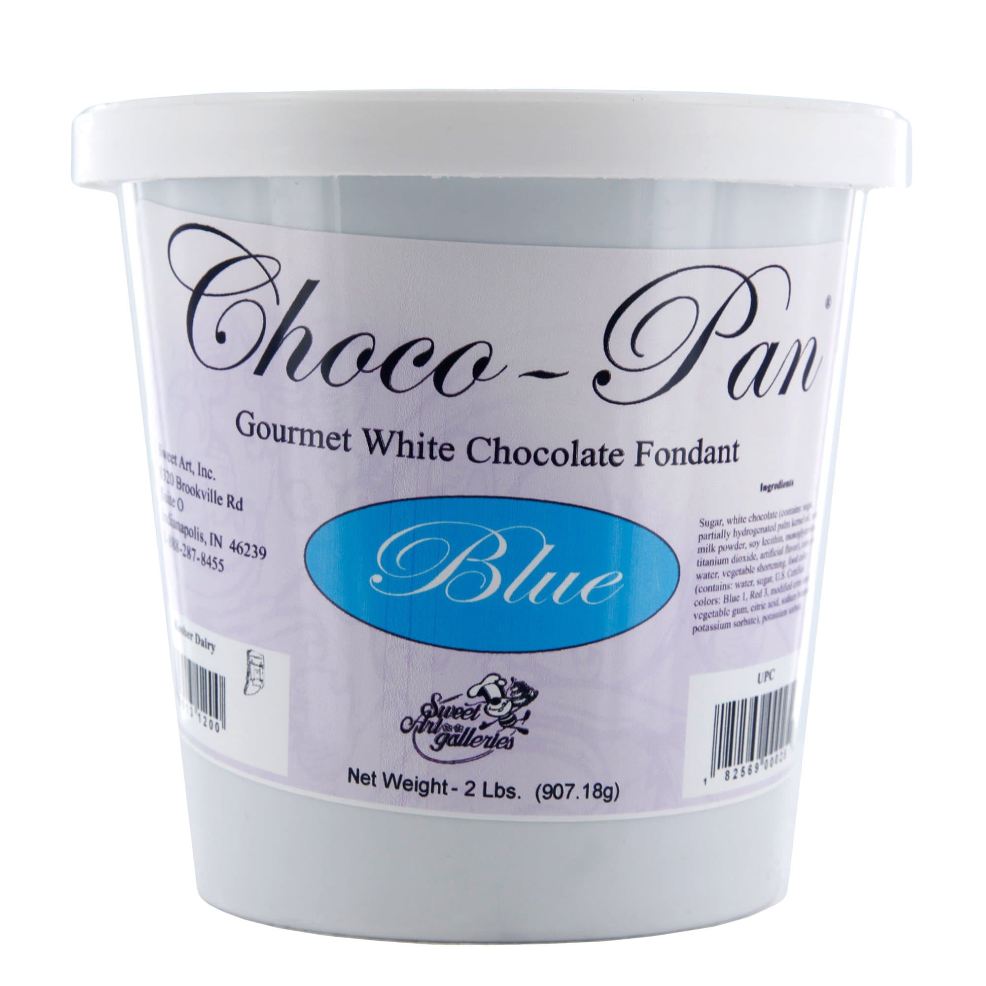 Choco-Pan Rolled Fondant - Blue - White Chocolate