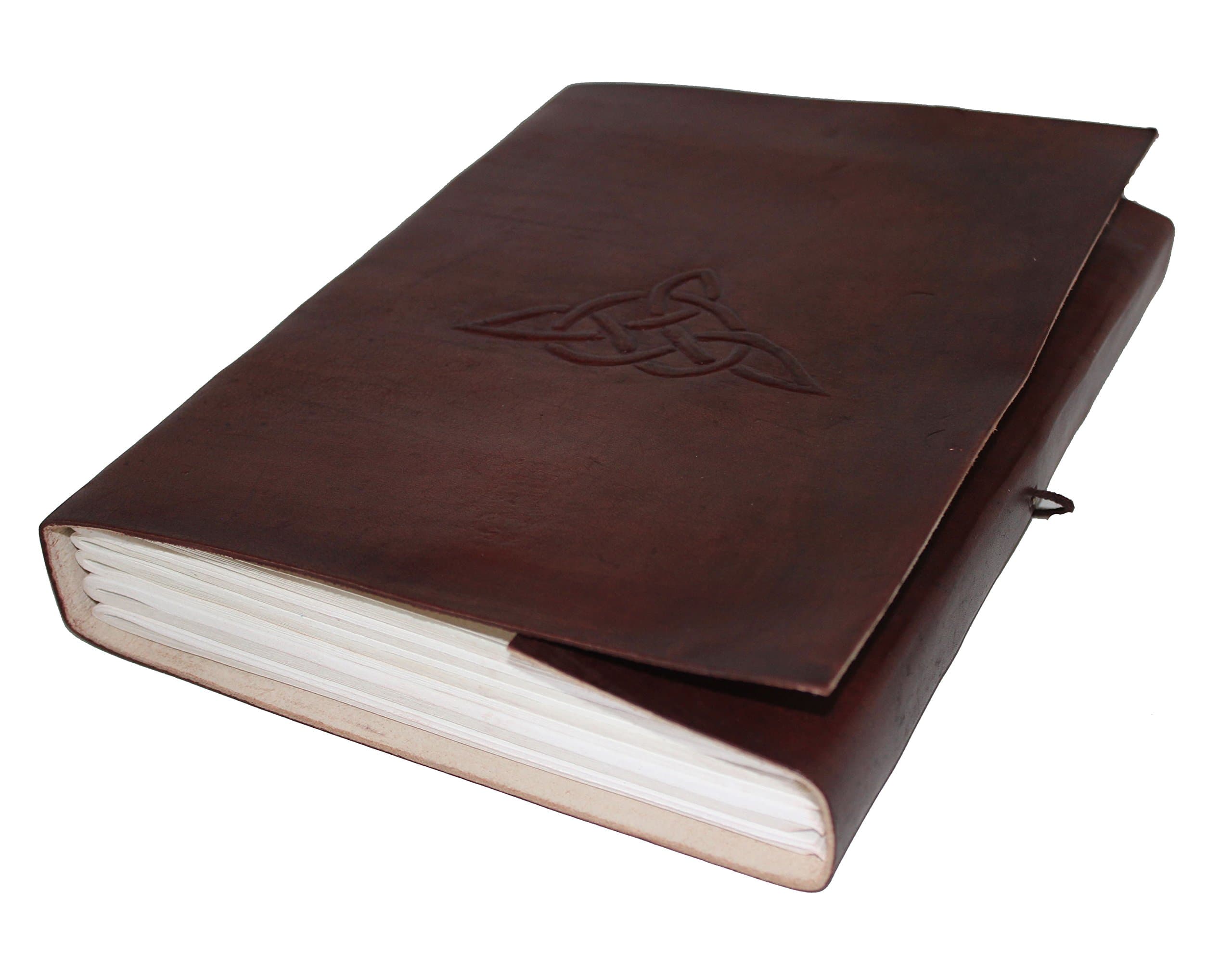 Handmade Vintage Antique Looking Genuine Leather Bound Journal Diary Notebook Travel Book With Blank Unlined Pages To Write For Men Women