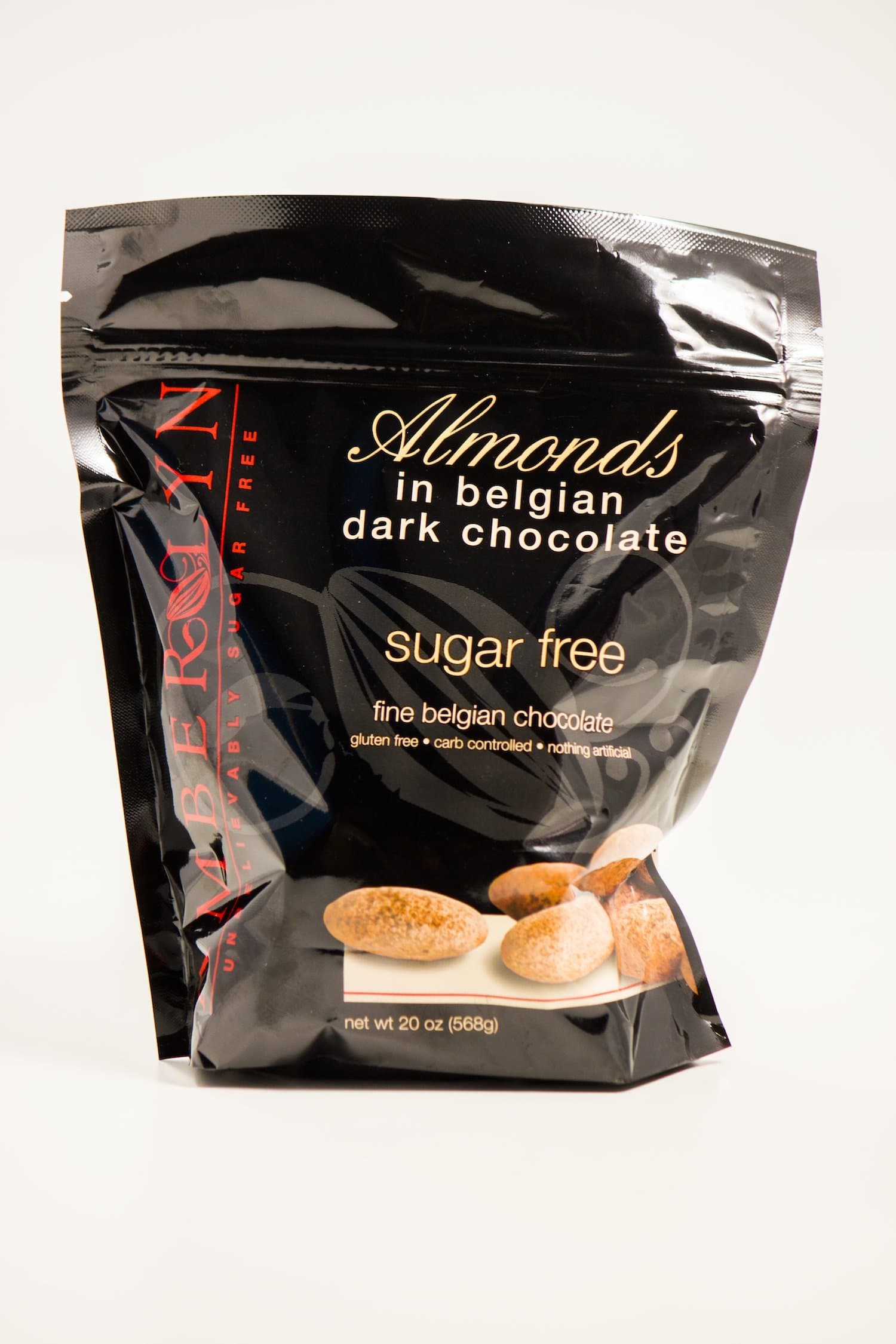 Amber Lyn Dark Chocolate Covered Almonds - Sugar Free (20 oz. bag)