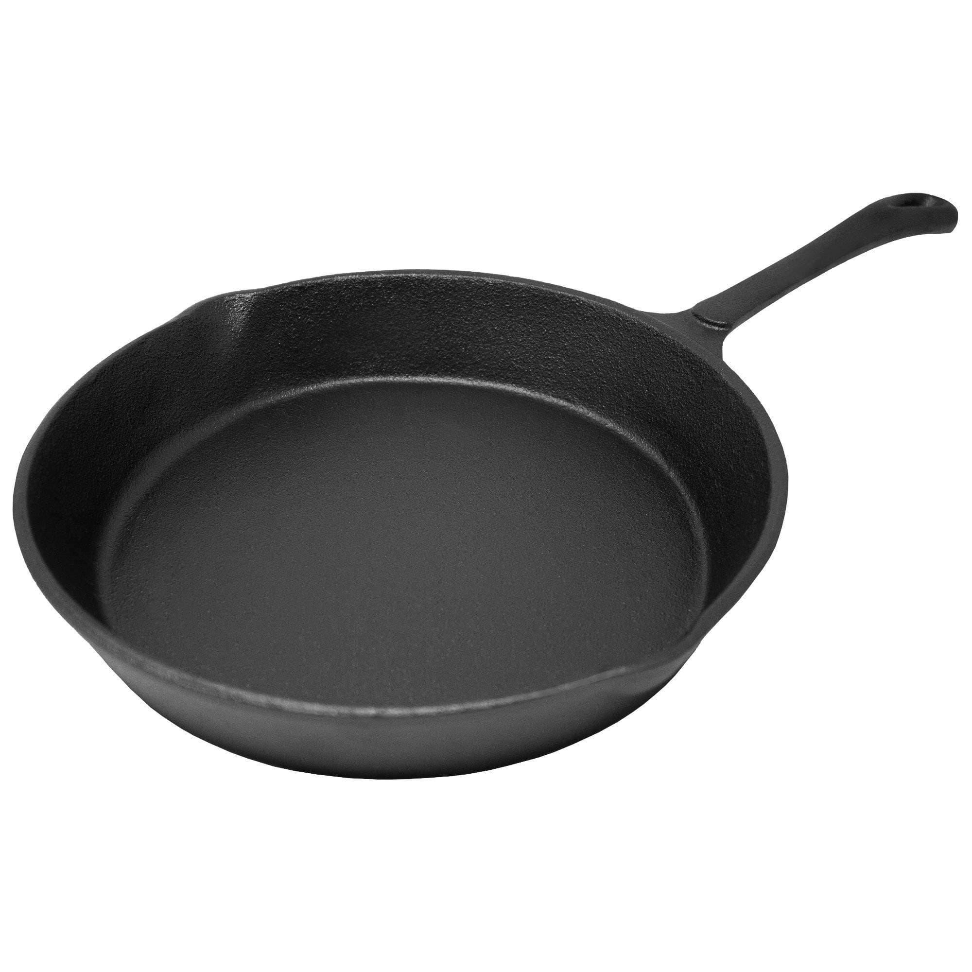ToCis Big BBQ Frying and Steak Pan Cast Iron Round Short Handle Diameter 25 cm Height 5 cm