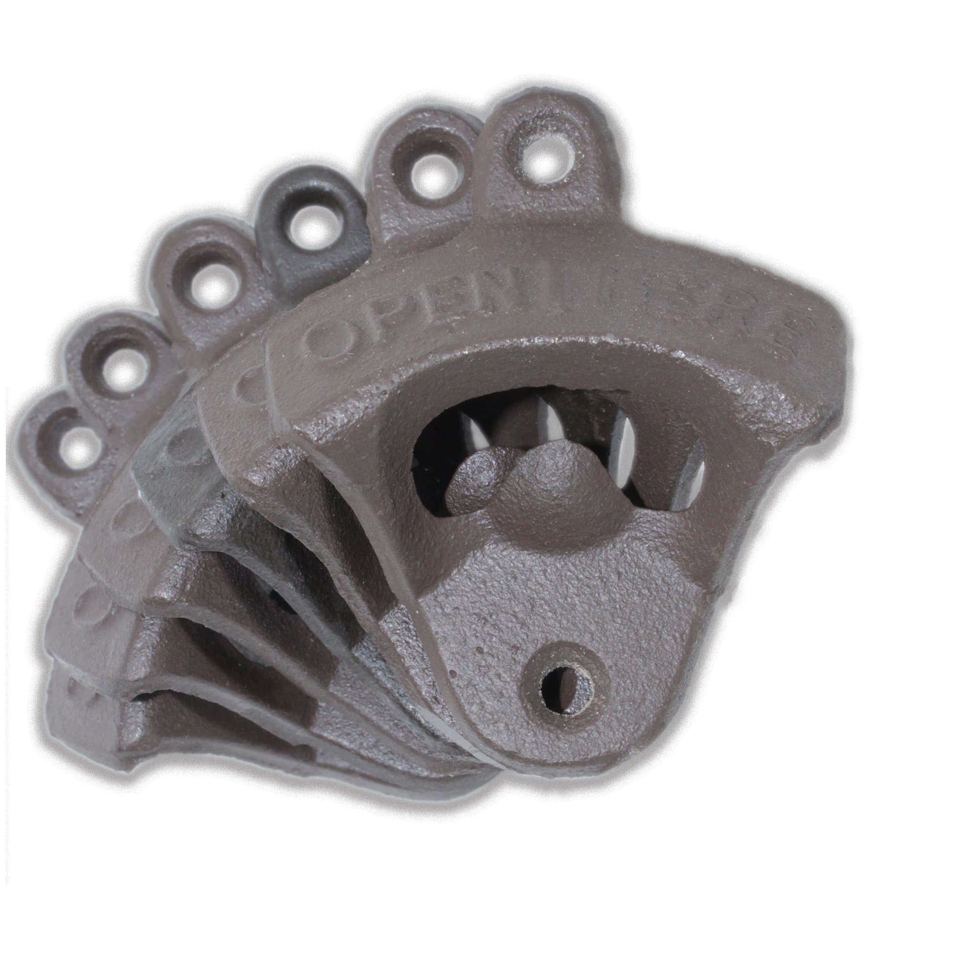 6 Cast Iron Wall Mount Bottle Openers | Mounting Hardware Included | Indie Craft Supply