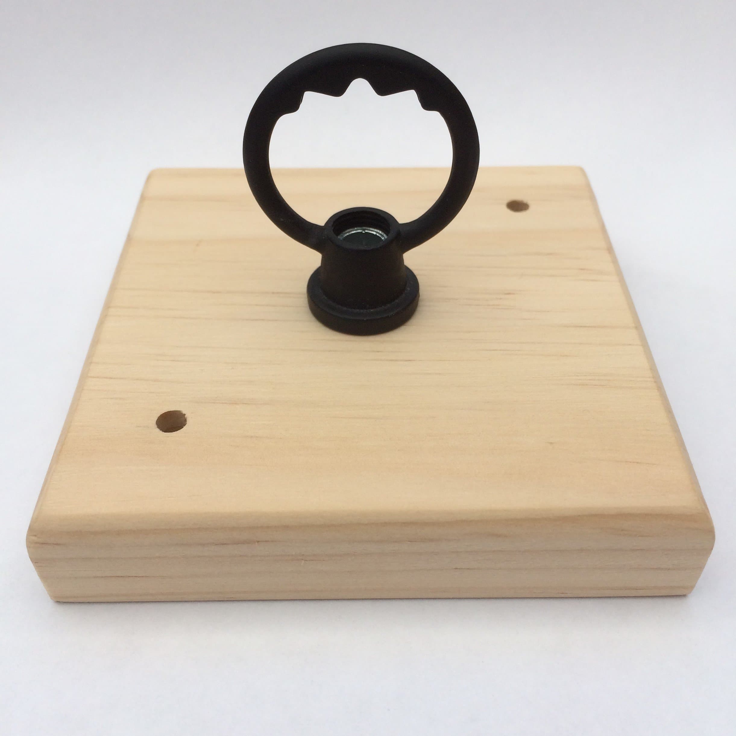 Wooden Pine Ceiling Plate/Rose & Black Balance Loop