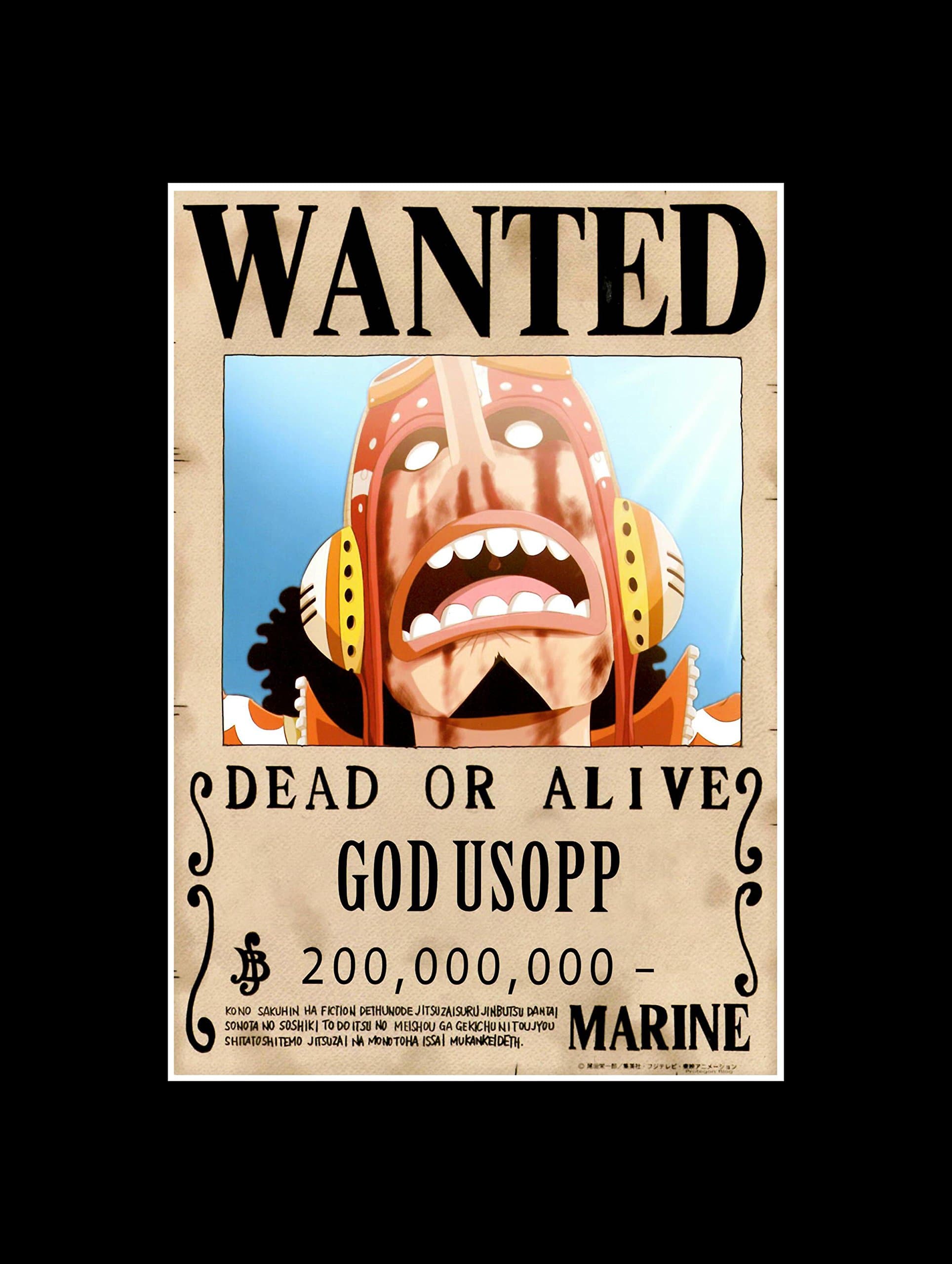 Stick It On Your Wall One Piece - Wanted - God Usopp Mini Poster - 40.5x30.5cm
