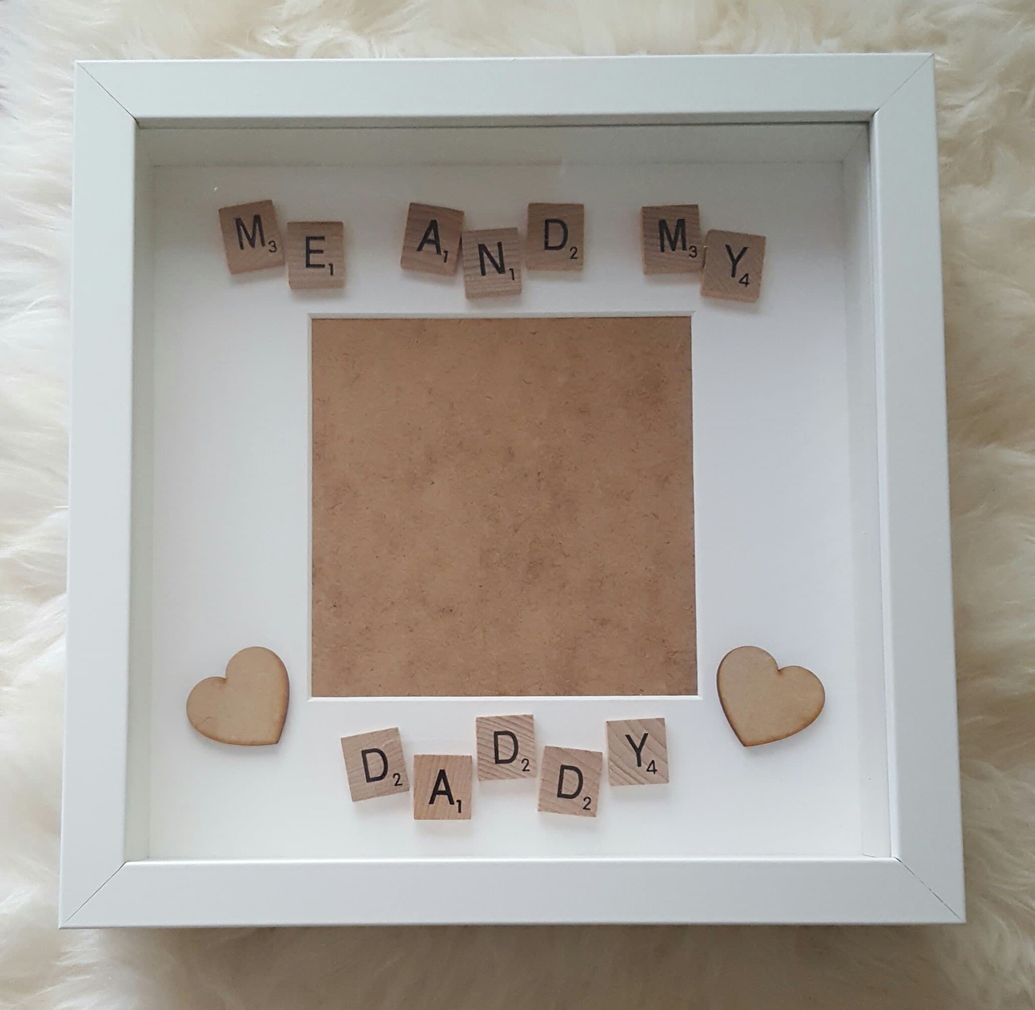 Me and My personalised frame - Daddy Gift Idea - Dad Gift - Daddy Scrabble Frame - Fathers Day Gift
