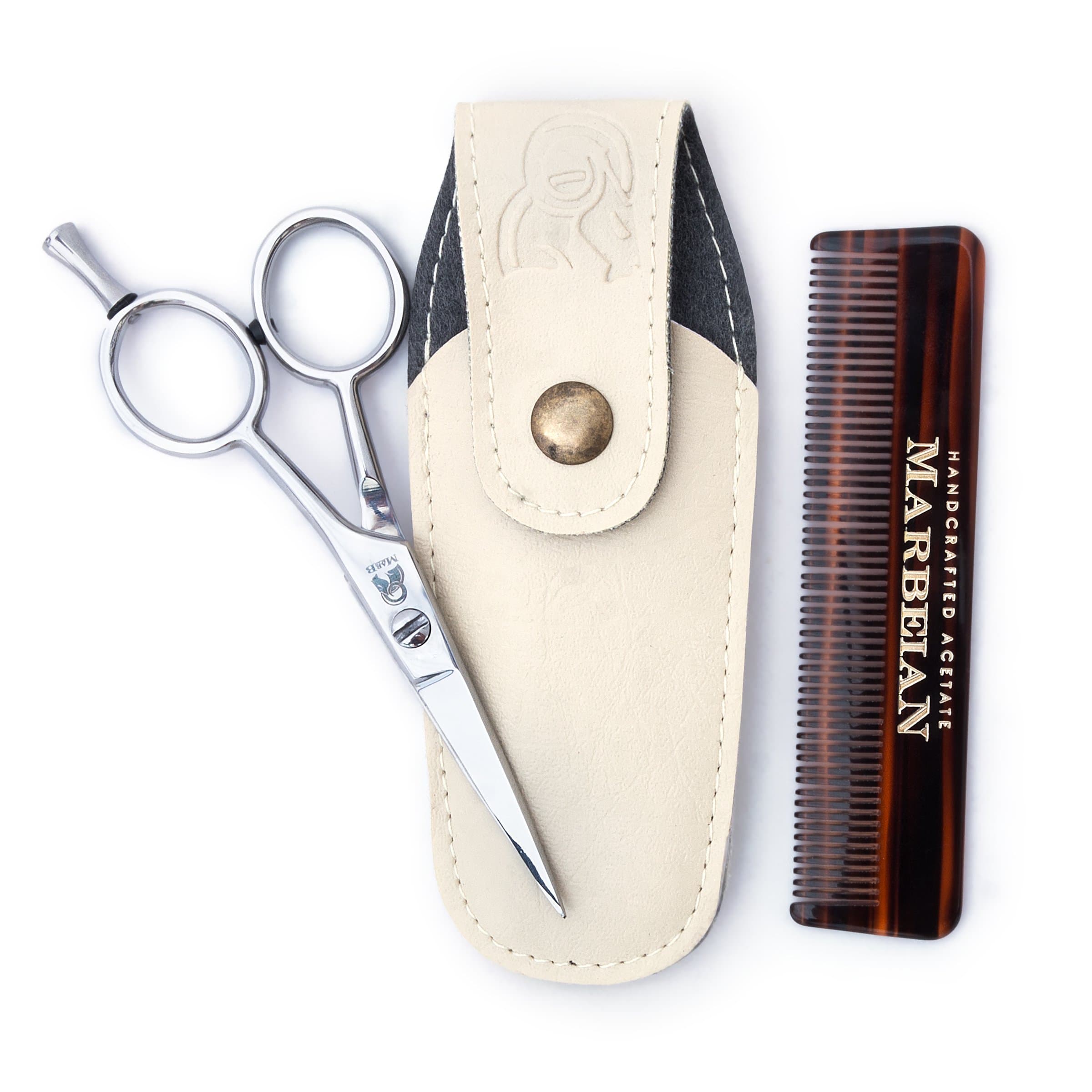 Beard & Moustache Scissors With High Quality Comb For Precise Facial Hair Trimming - Order Your's Now!