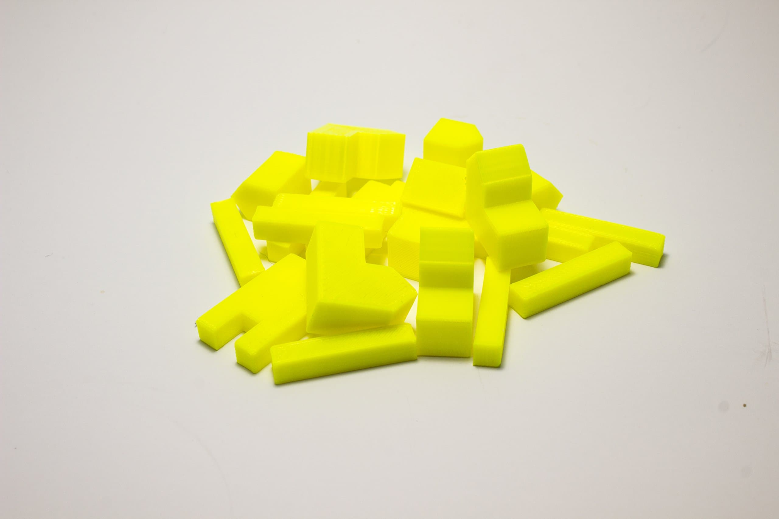 Settlers of Catan Compatible Replacement Board Game Pieces - Single Player - 3D Prints (Yellow)