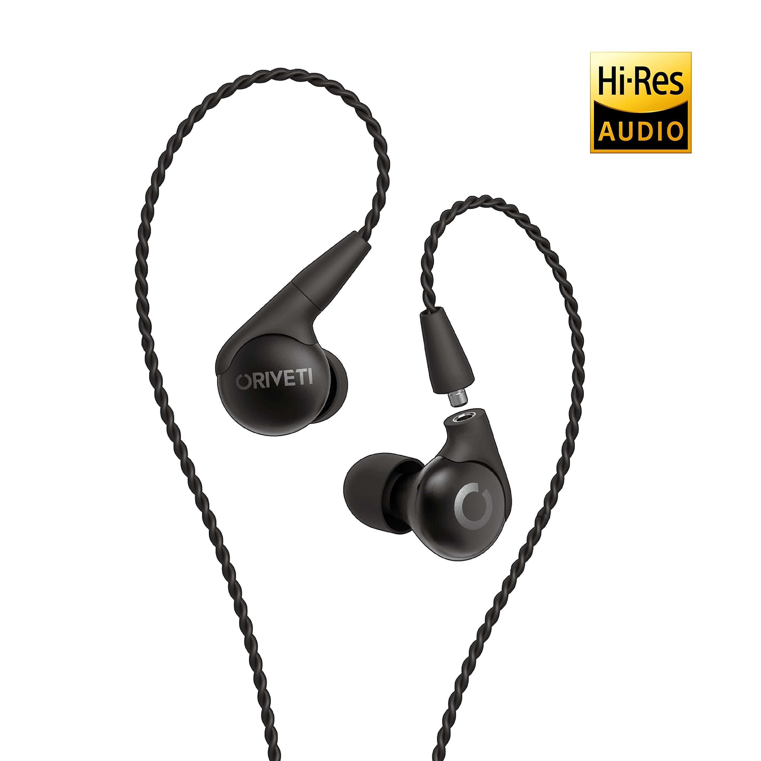 Basic - Whole Aluminium Earphone housing, High Fidelity, Detachable Cable, in-Ear Earphone (Matt Black)