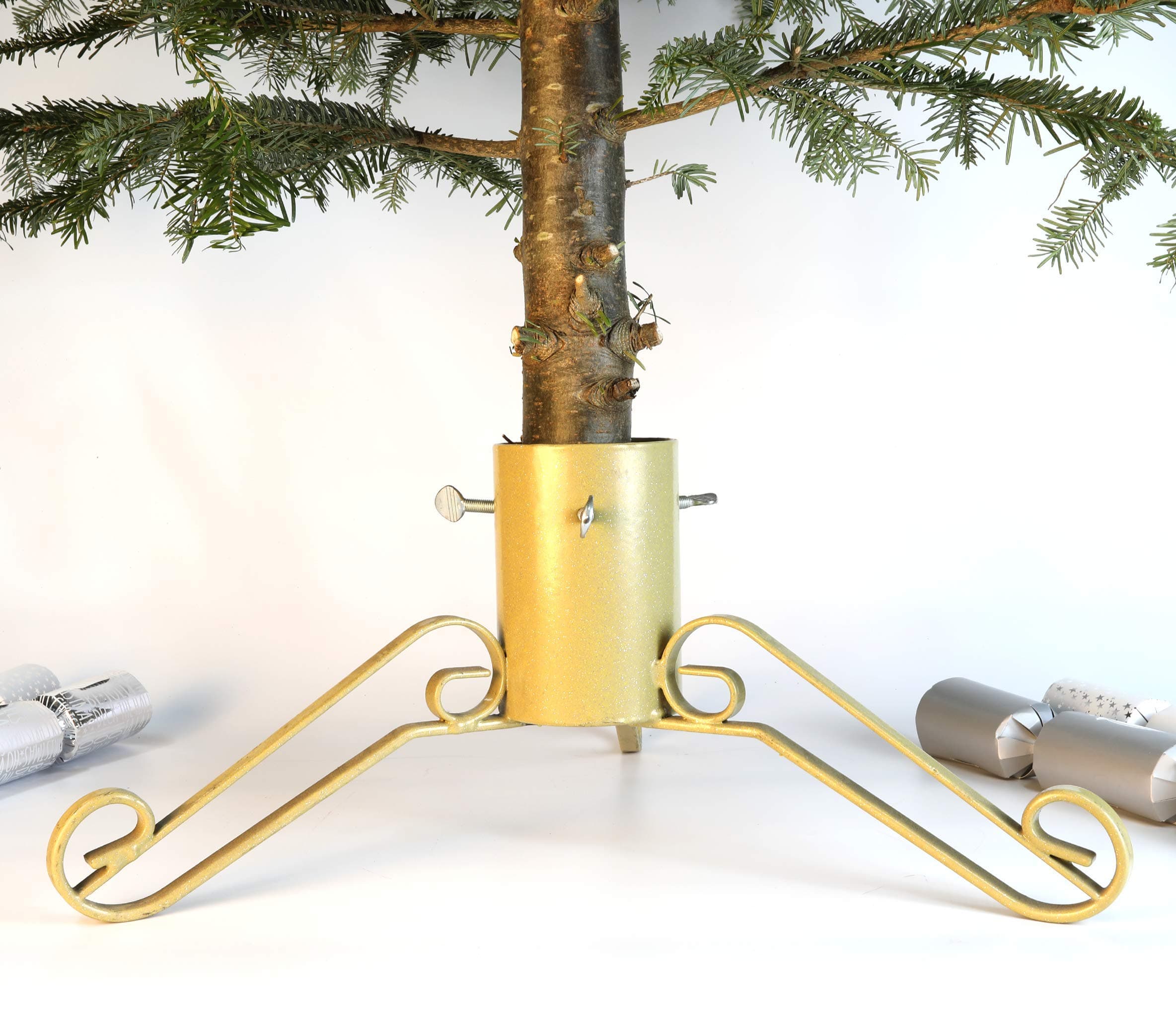 Bosmere G453 4 inch Christmas Tree Stand Gloss, Gold