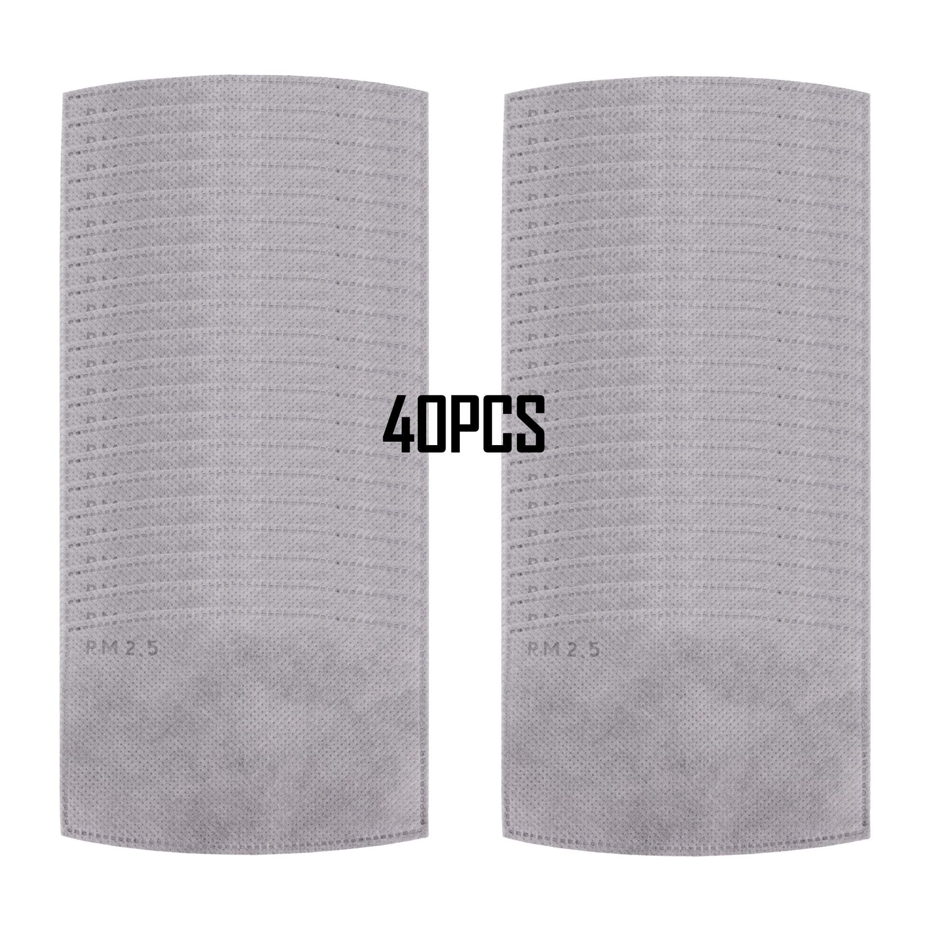 Jascaela Reusable Mouth Mask with Replaceable PM2.5 Activated Carbon Filter Anti Pollution Dust Adjustable Half Face Mask Protection for Man Woman (40 Filters)