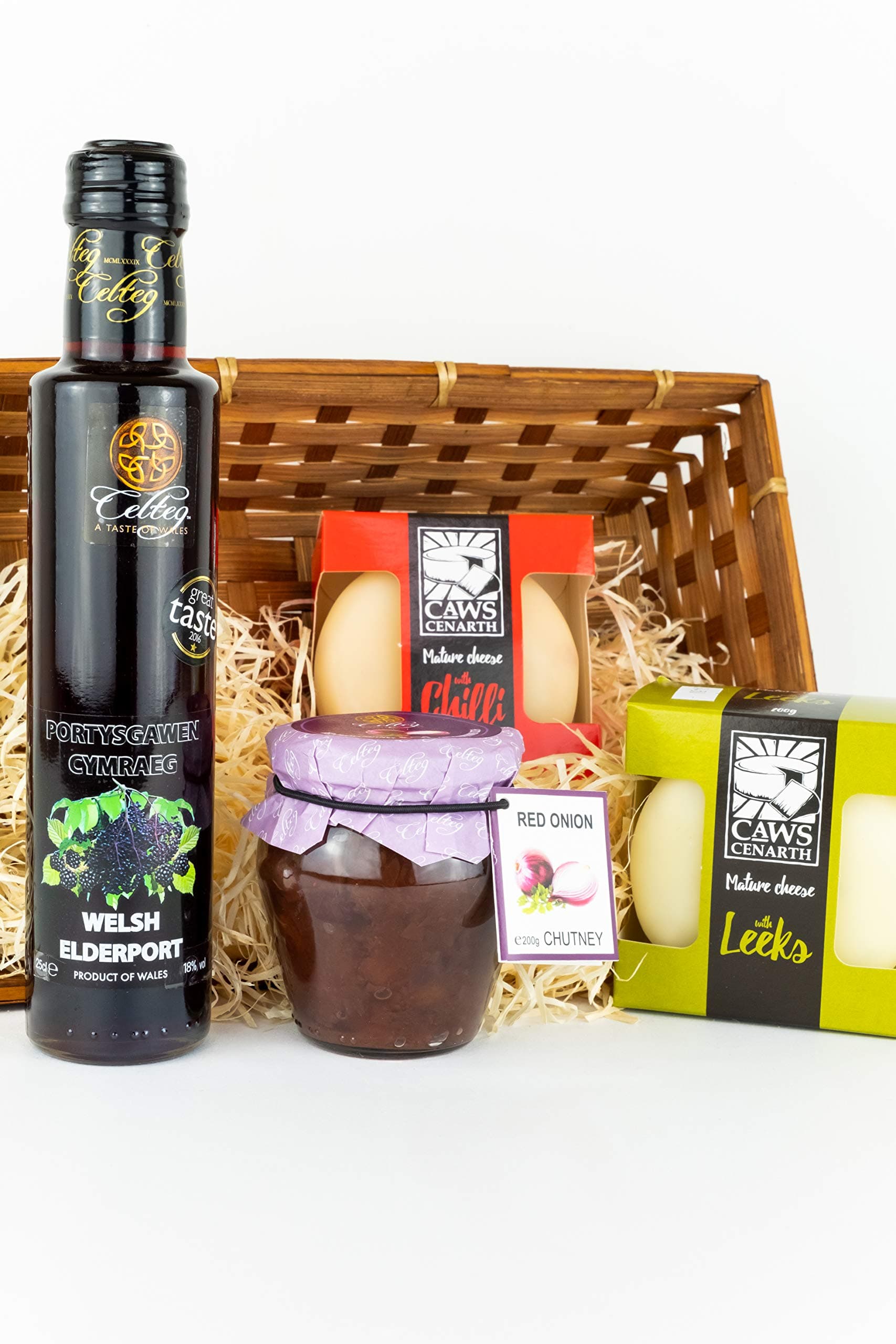 Luxury Welsh Cheese and Port Gift Hamper