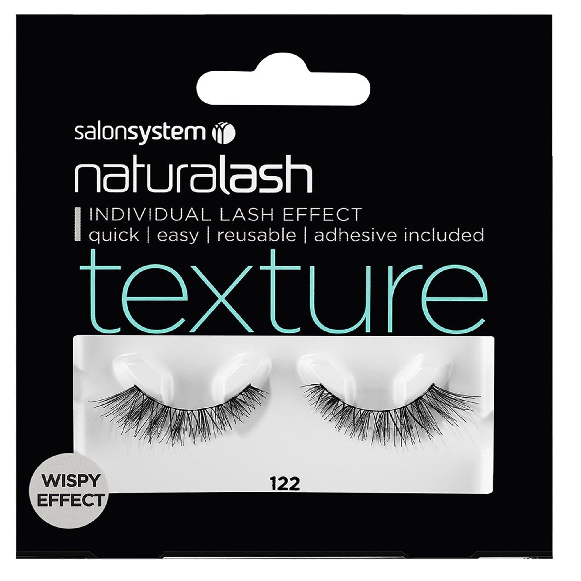 SalonSystem Naturalash Individual Lash Effect - Adhesive Included - Texture 122
