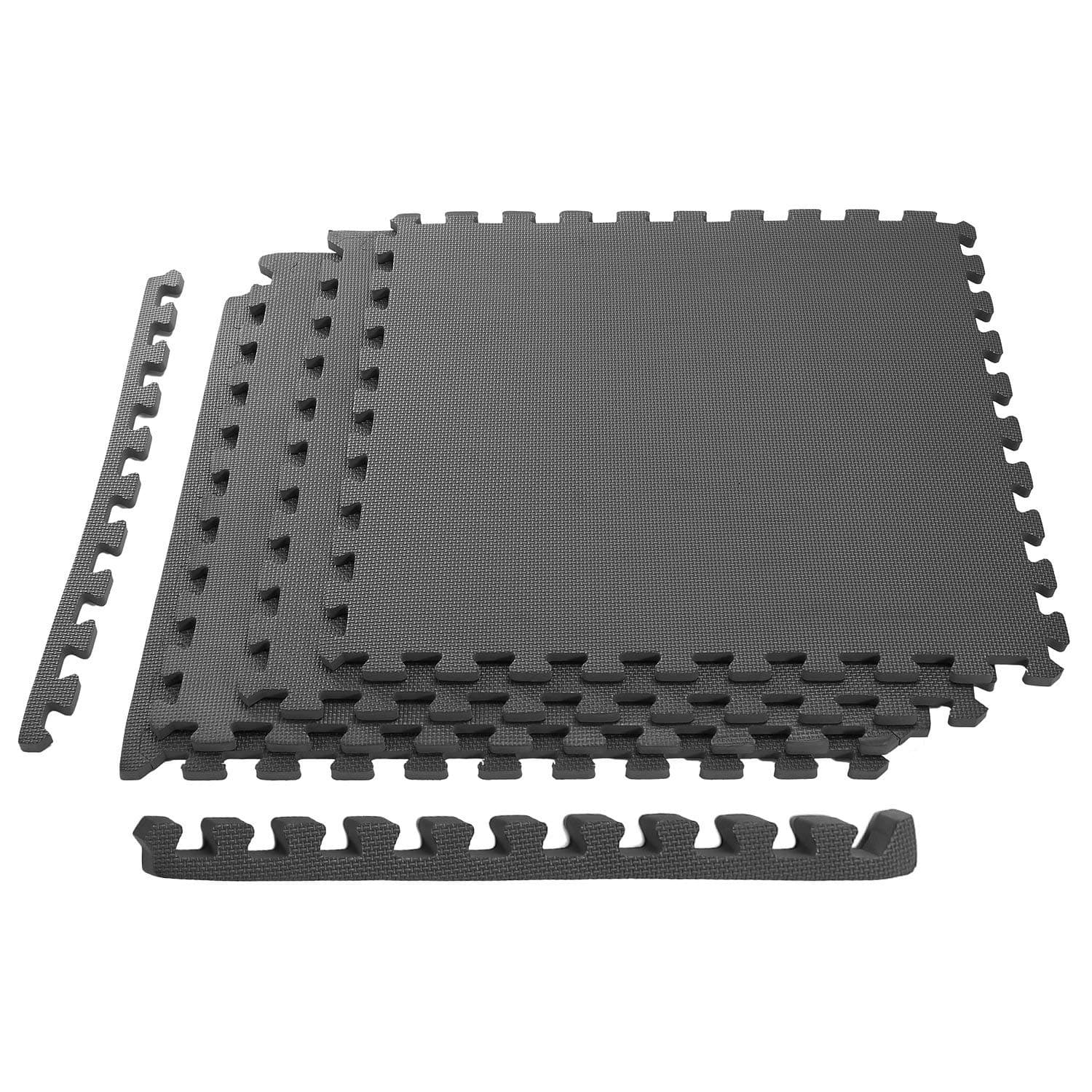 Moclever Puzzle Exercise Mat Foam Gym EVA Mat Interlocking Tiles Protective Flooring for Gym Equipment and Cushion for Workouts