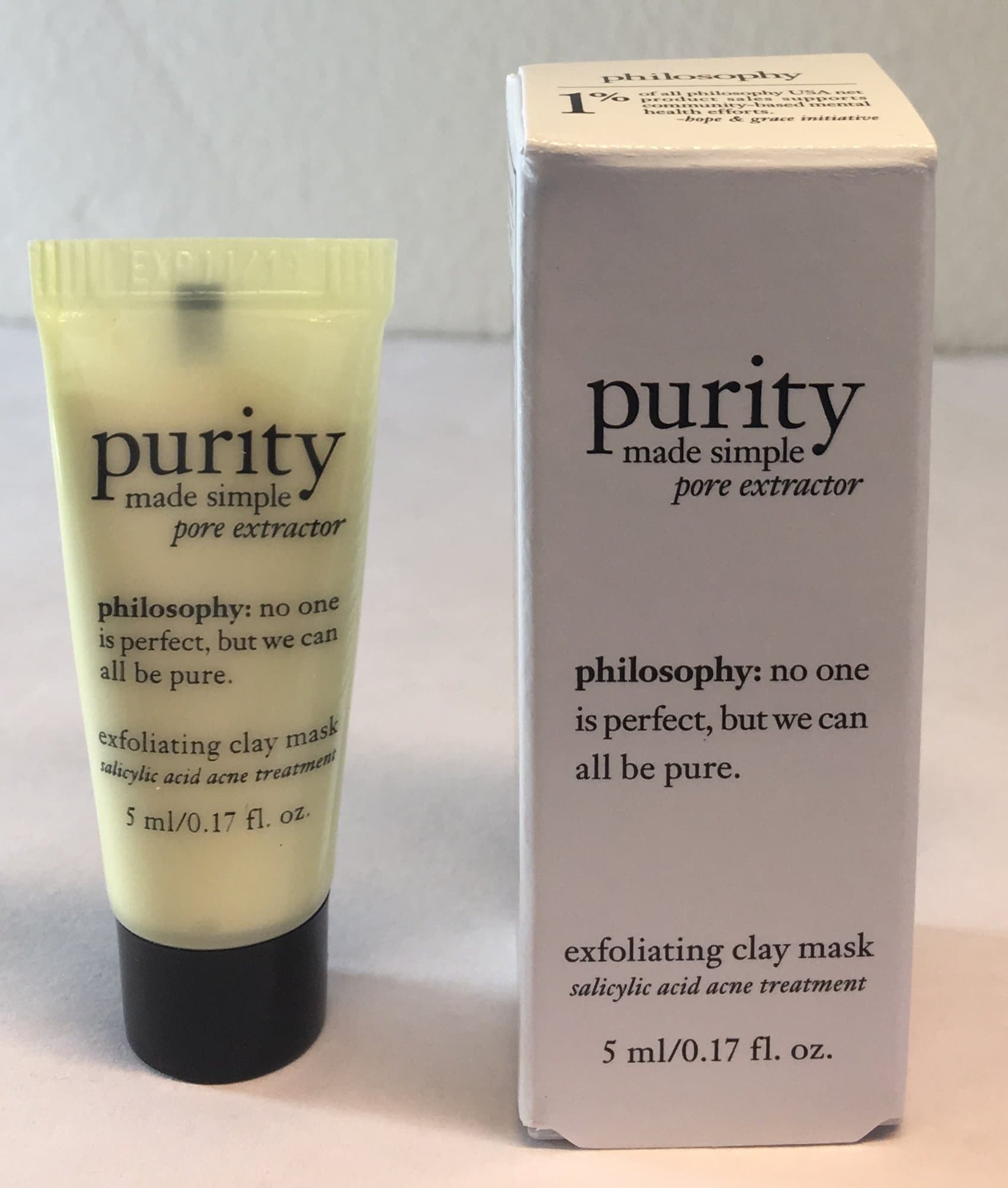 Philosophy - Purity Made Simple Pore Extractor Exfoliating Clay Mask Sample 5 ml / 0.17 fl oz