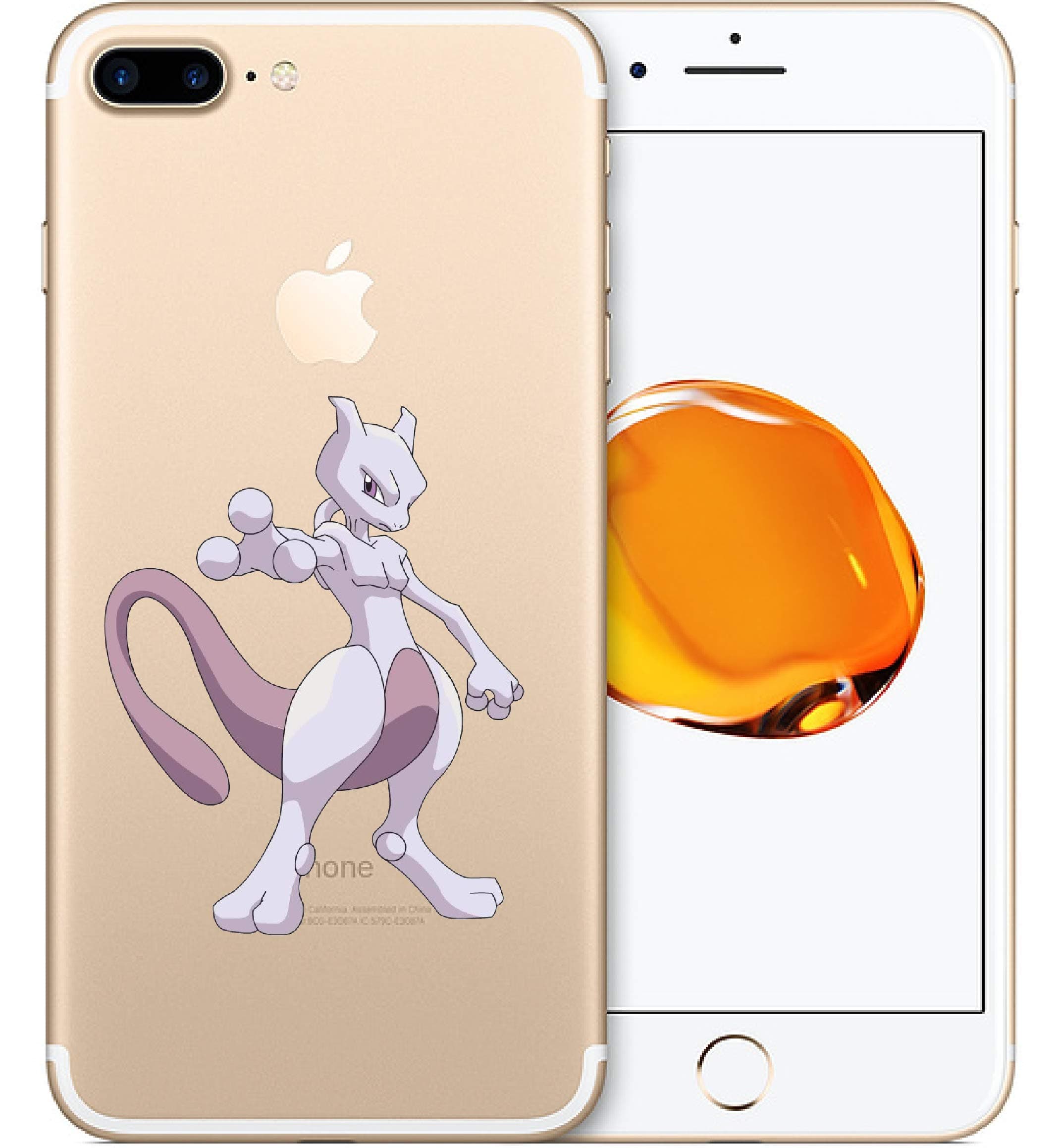 CaseByDesign Pokemon mobile phone case for iPhone 6 7 8 X or Samsung Galaxy J5 2017 S8 S9 (iPhone 6/6S, Mewtwo)
