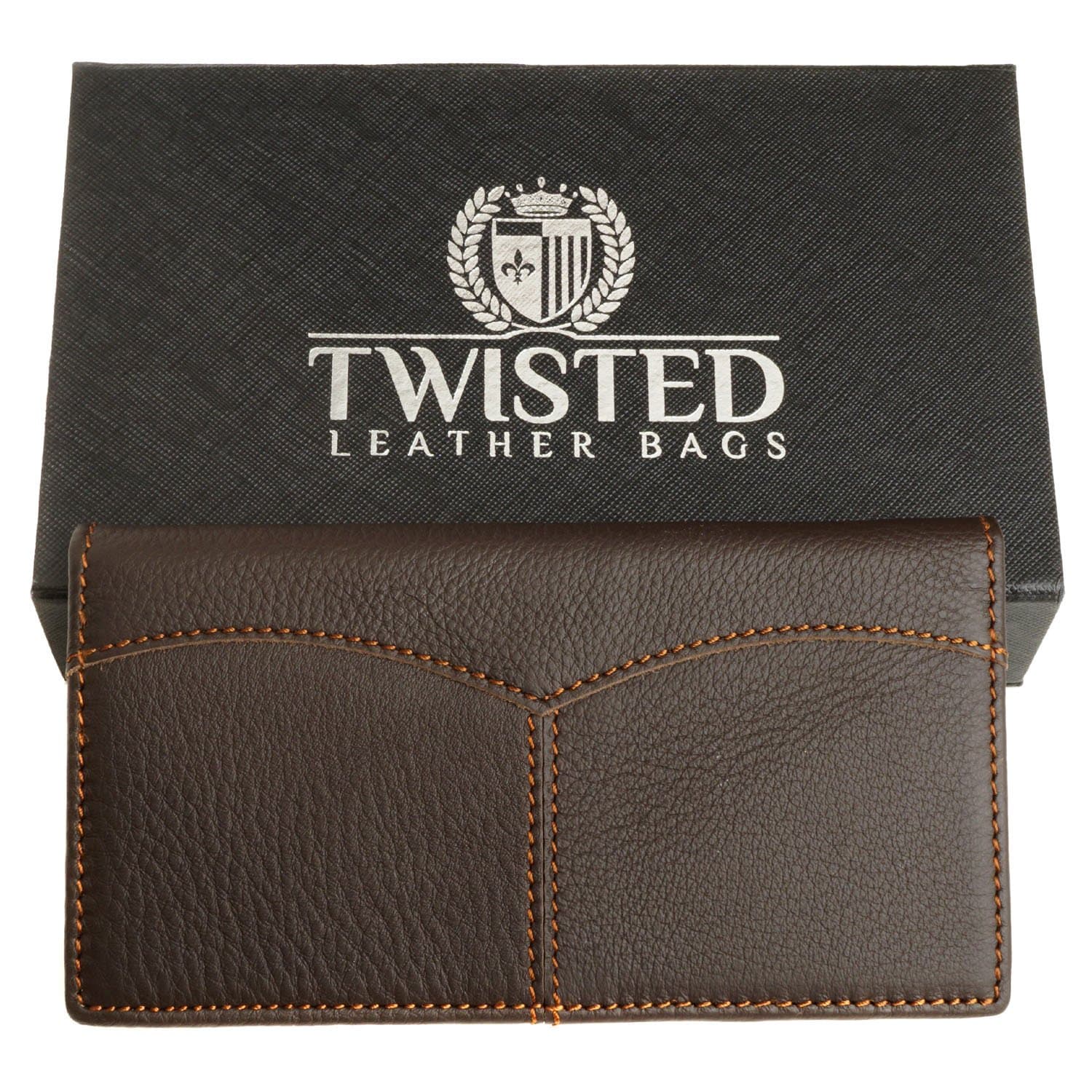 Brown Small Wallets for Women- Twisted Leather Bags