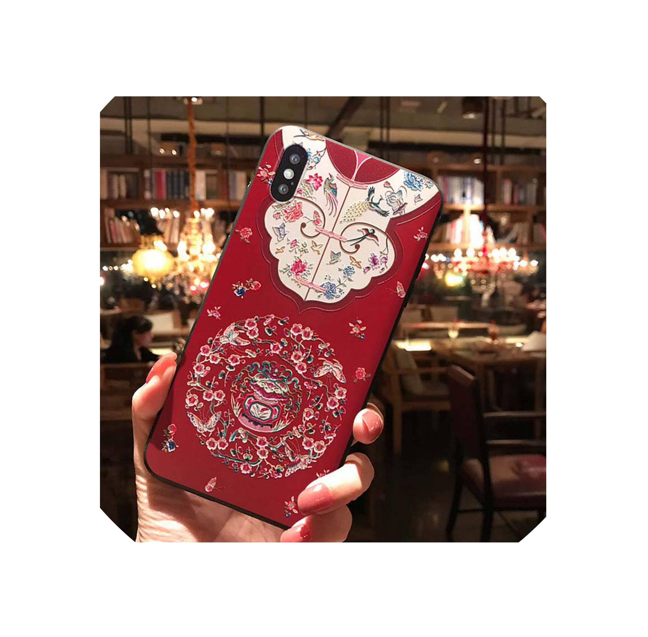 Classical Gown Embossed Cover Phone Case for iPhone Xs MAX X XR 6 6s 7 Plus 8 for Samsung S10plus Note9 C9pro S8,L2059853,for Samsung s10plus