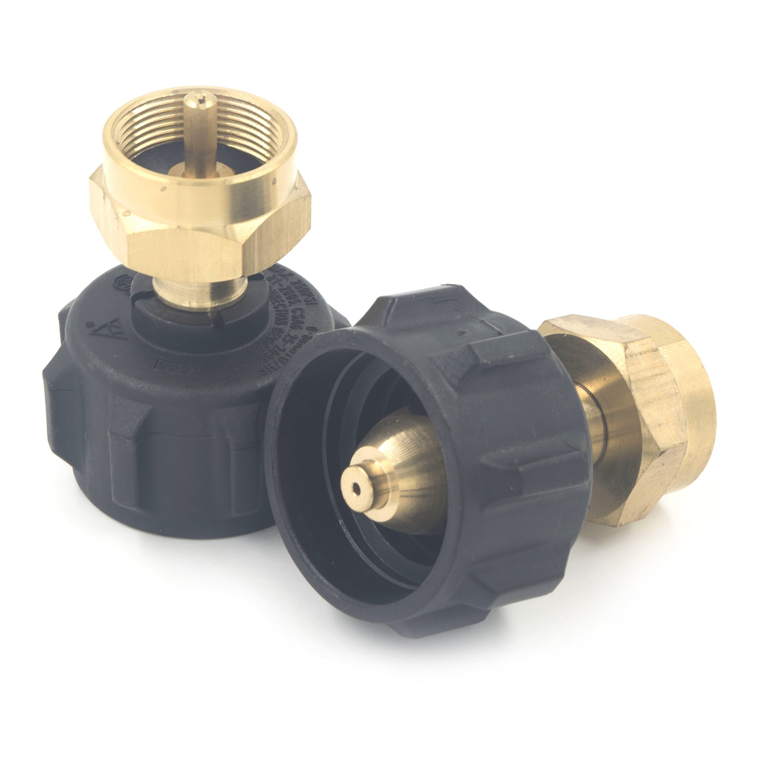 VAVO Propane Refill Adapter for QCC1/Type1 Fits All 1lb Propane Gas Grill Throwaway Bottle Cylinder Tanks- 100% Solid Brass Regulator Valve Accessory