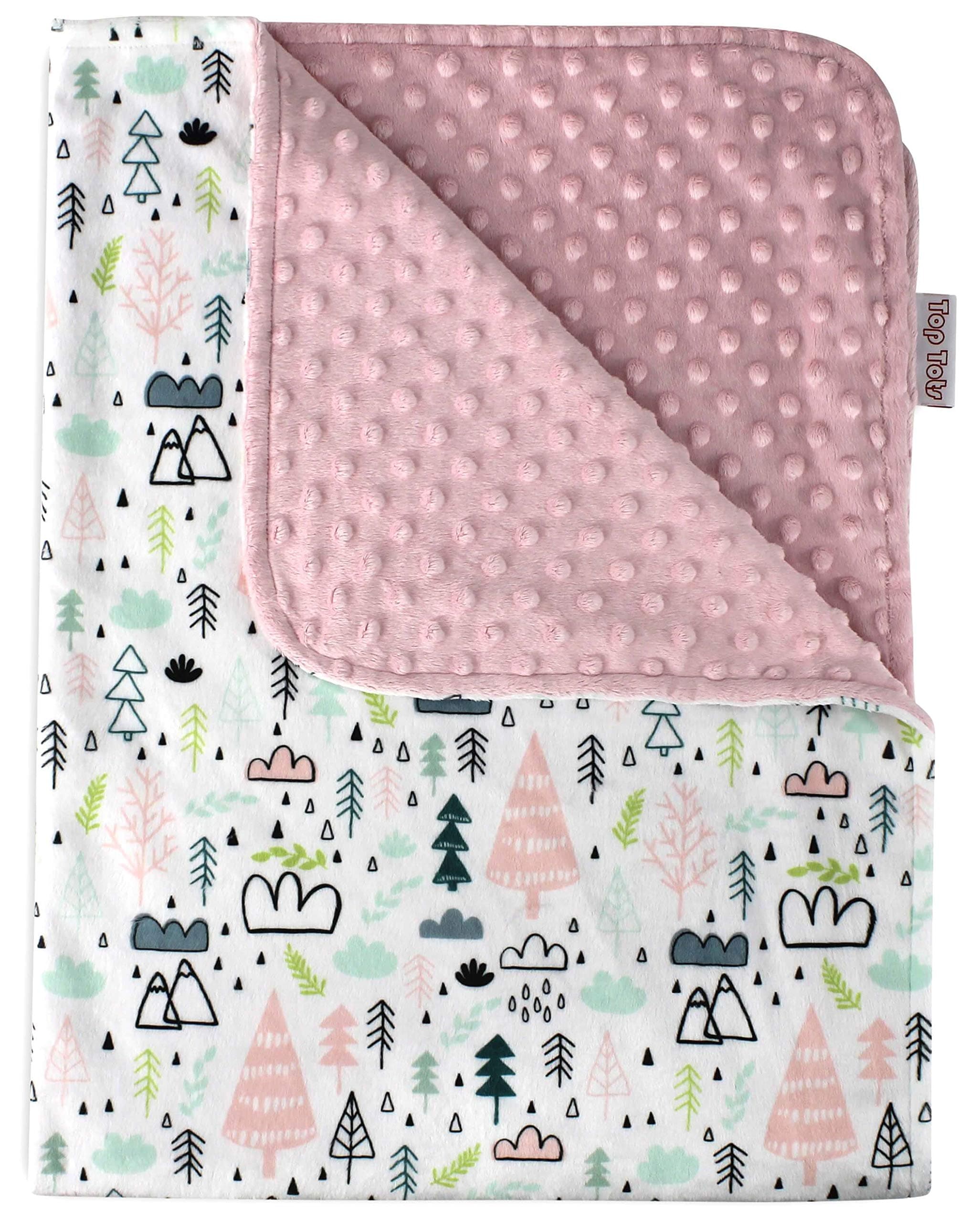 Top Tots Baby Blanket - Pink Pines