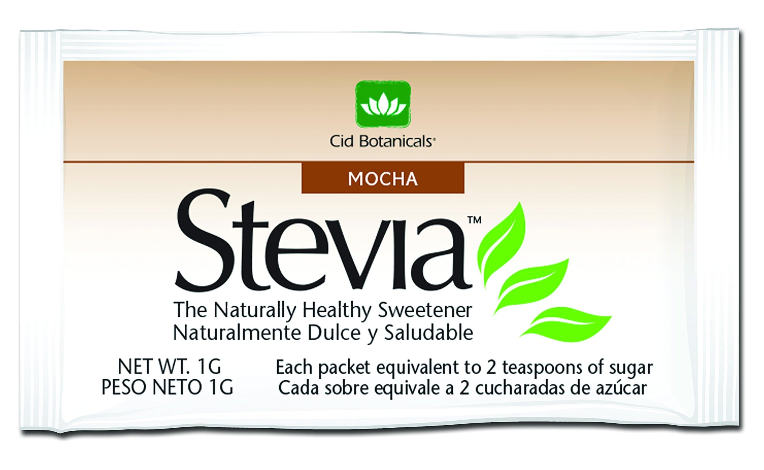 Cid Botanicals Real Paraguayan Stevia - 1000 Count (Mocha, 1000 Packets)