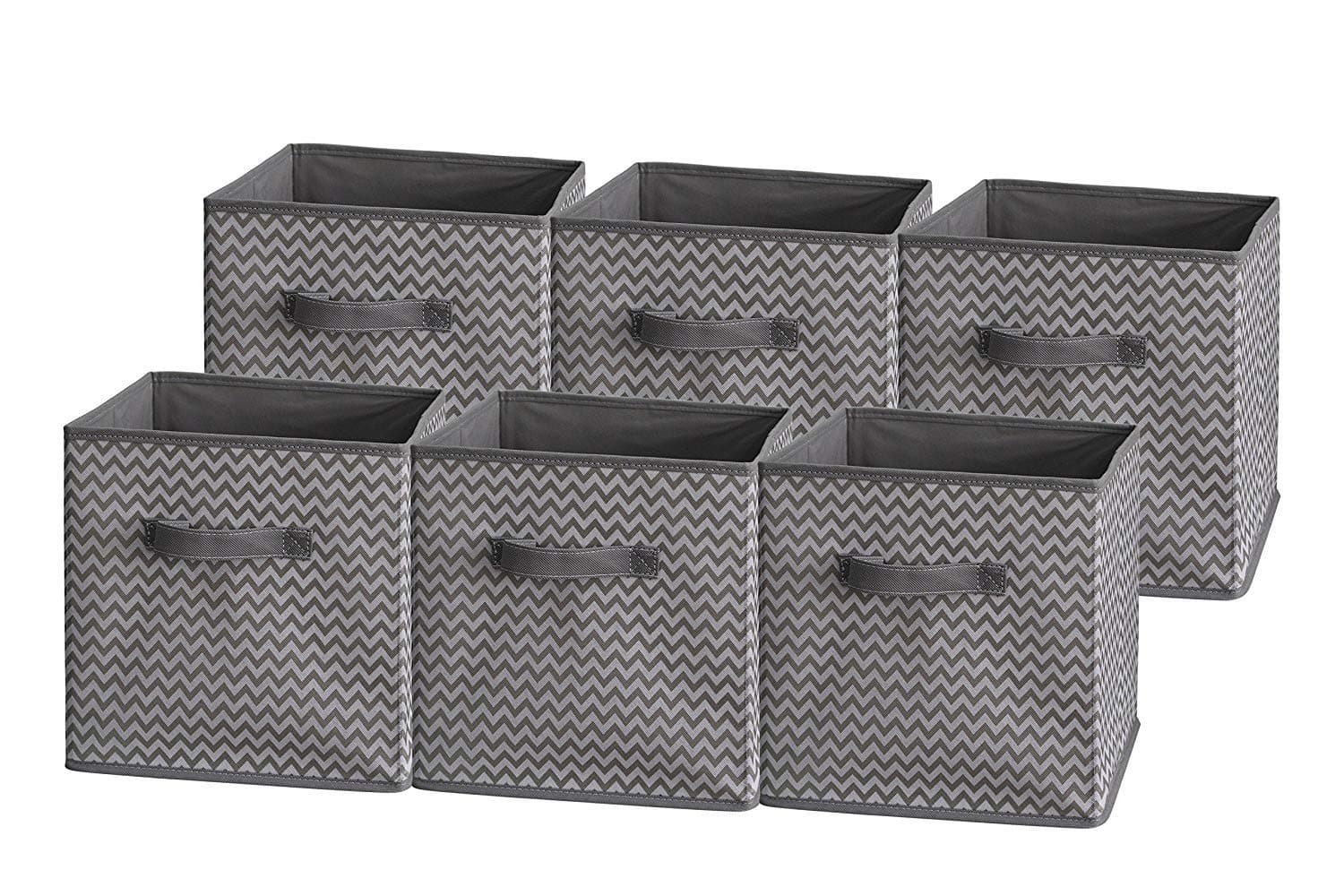 Foldable Cloth Storage Cube Basket Bins Organizer Containers Drawers, 6 Pack