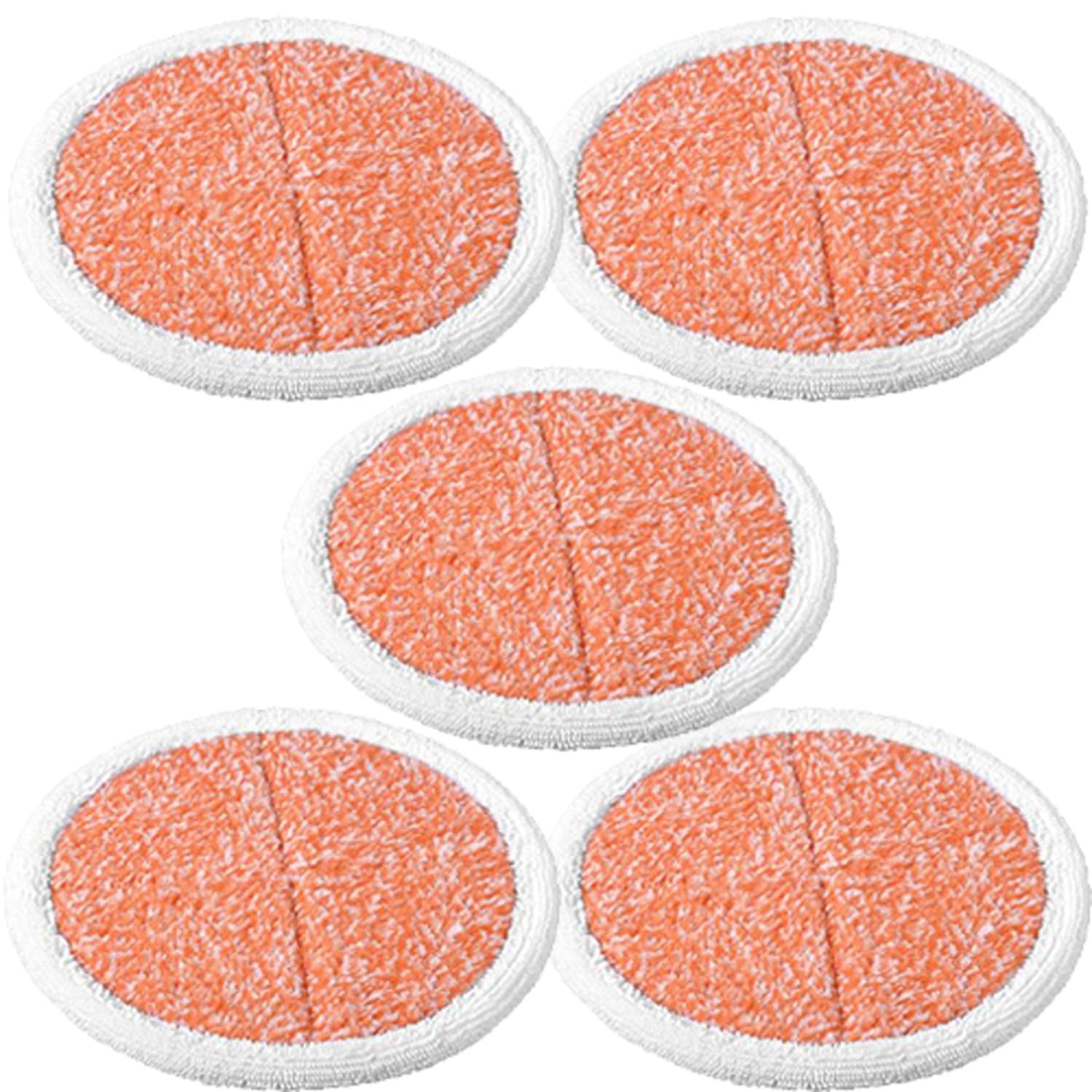 Amyehouse 5 Pack Heavy Scrubby Mop Pads Replacement for Bissell Spinwave 2039A 2124