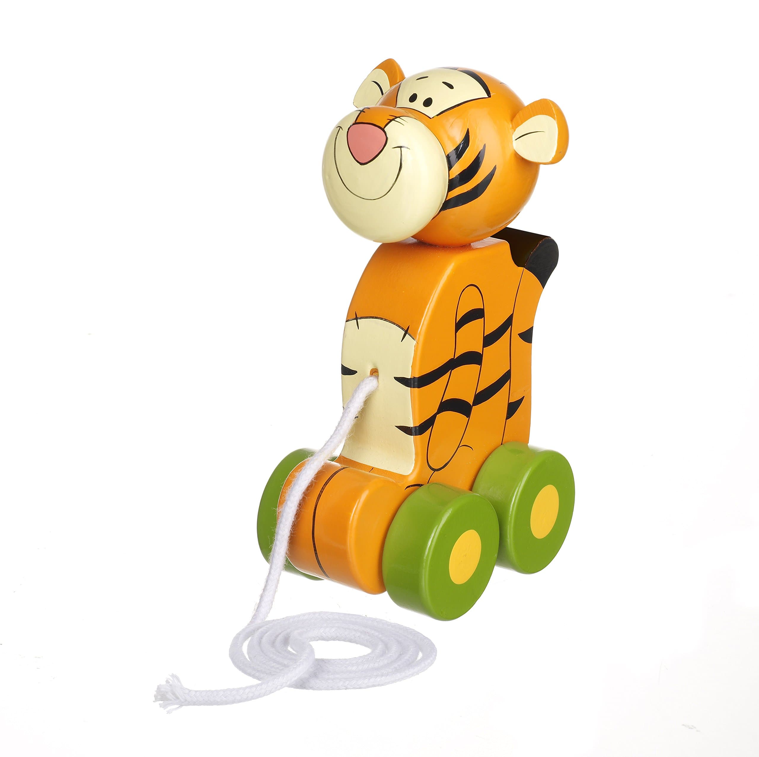 Winnie The Pooh Tigger Pull Along Toy, Wooden - Early Development & Activity Toys, Baby Girl Gift, Toddler Boy, First Birthday - Official Licensed Disney Winnie The Pooh Gifts by Orange Tree Toys