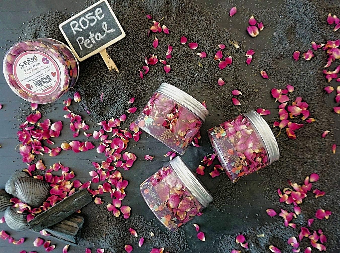 10 Grams Dried Rose Petals for Bath Foot Bath Wedding Confetti Crafts Accessories|10 Gr