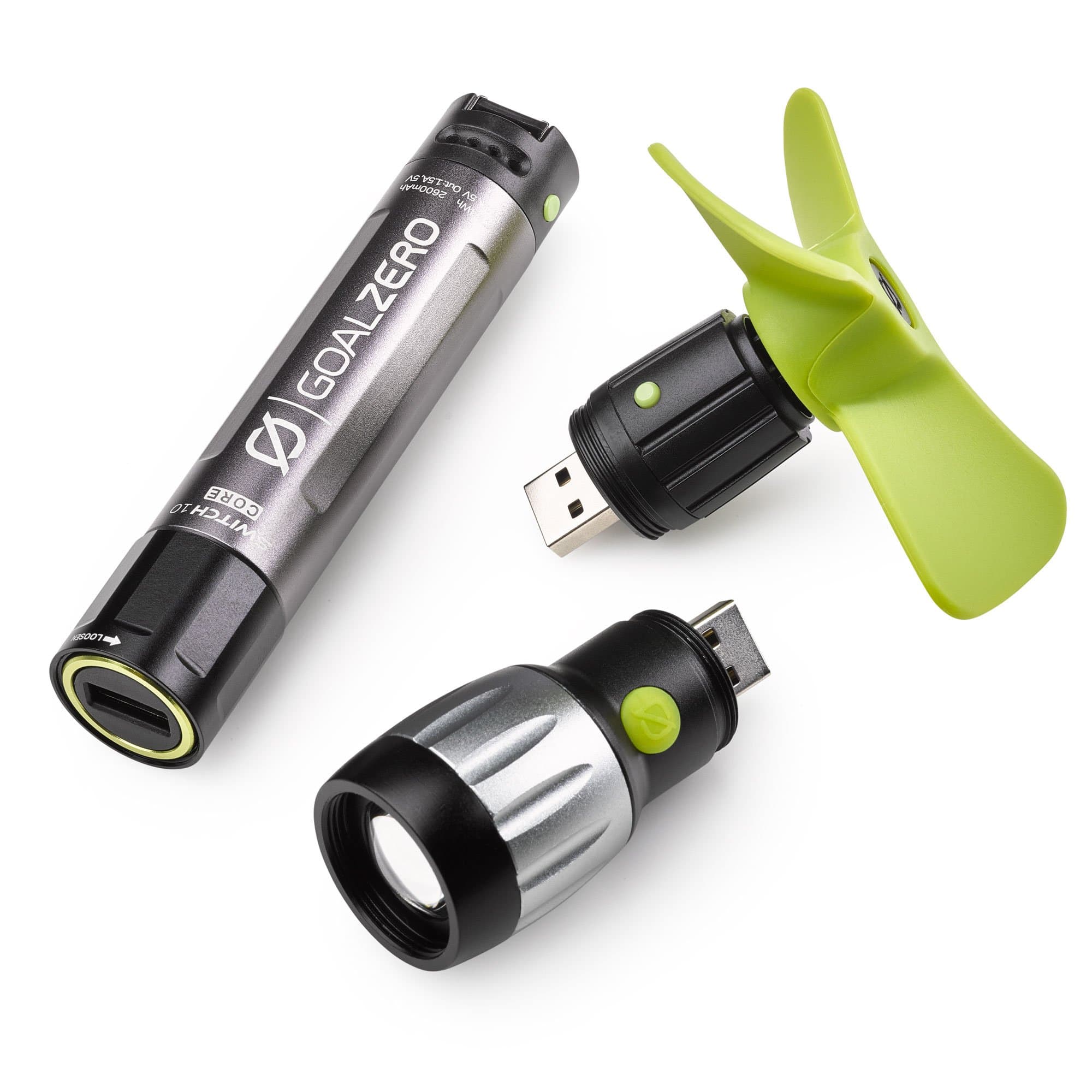 Goal Zero Switch 10 Core Multi-Tool Kit, 10Wh Recharger with Fan and Flashlight Tools