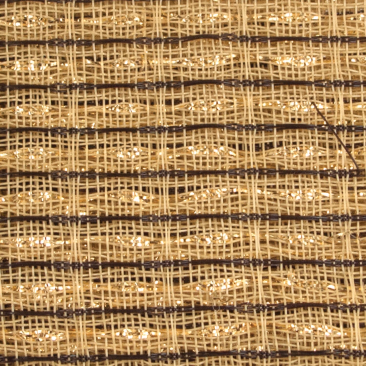 Cabinet Grill Cloth, Brown/Beige with Gold Accent, 34” Width