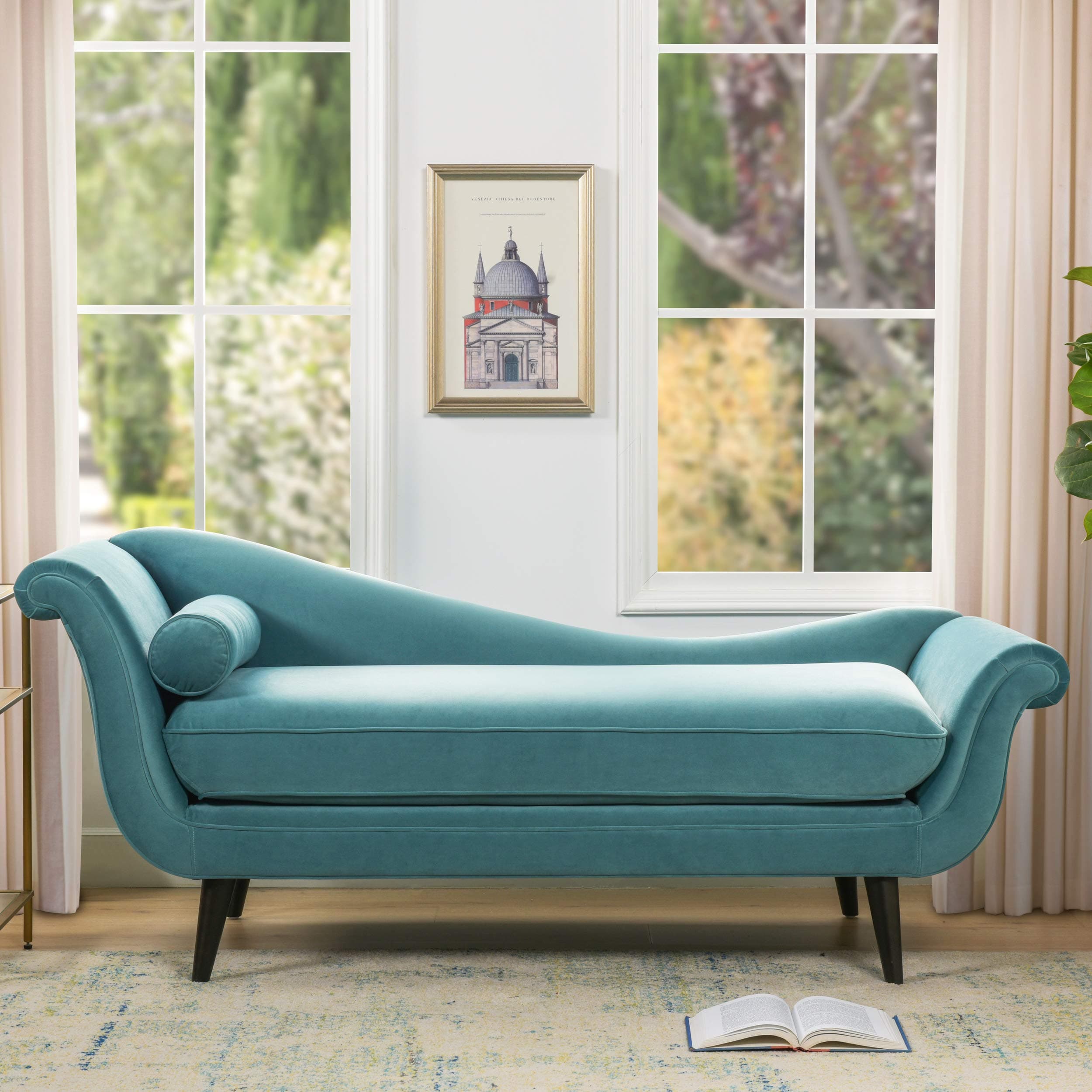 Sandy Wilson Home Kai Chaise Sofa, Arctic Blue
