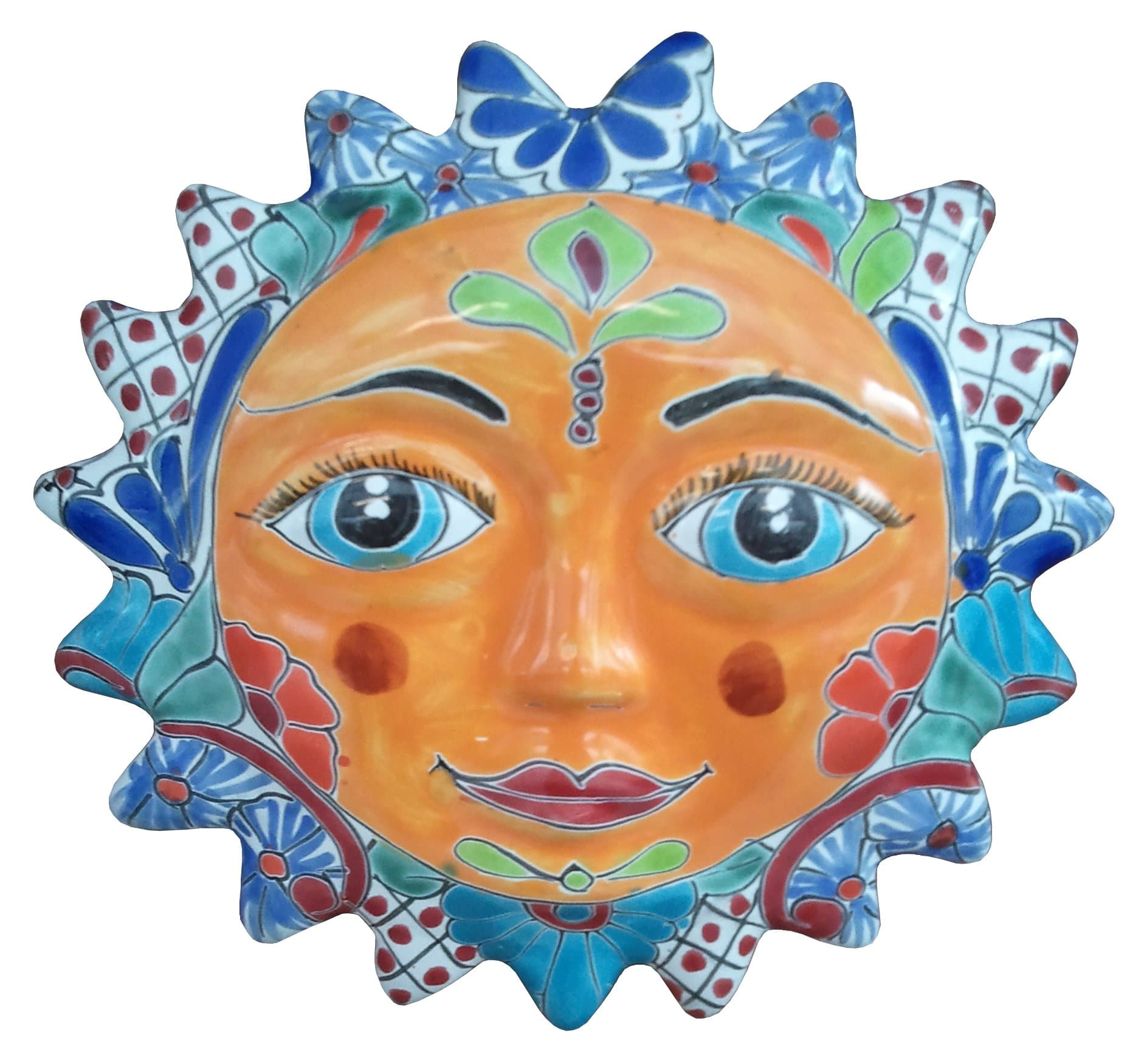 Talavera Collection Wall Sun Face 10"