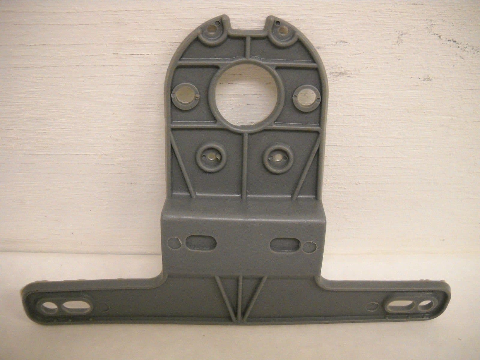 Durable Rust Resistance Bendable Gray Plastic RV Trailer Camper License Plate Holder Bracket fits standard trailer lights w/ 2" Stud Spacing By BII