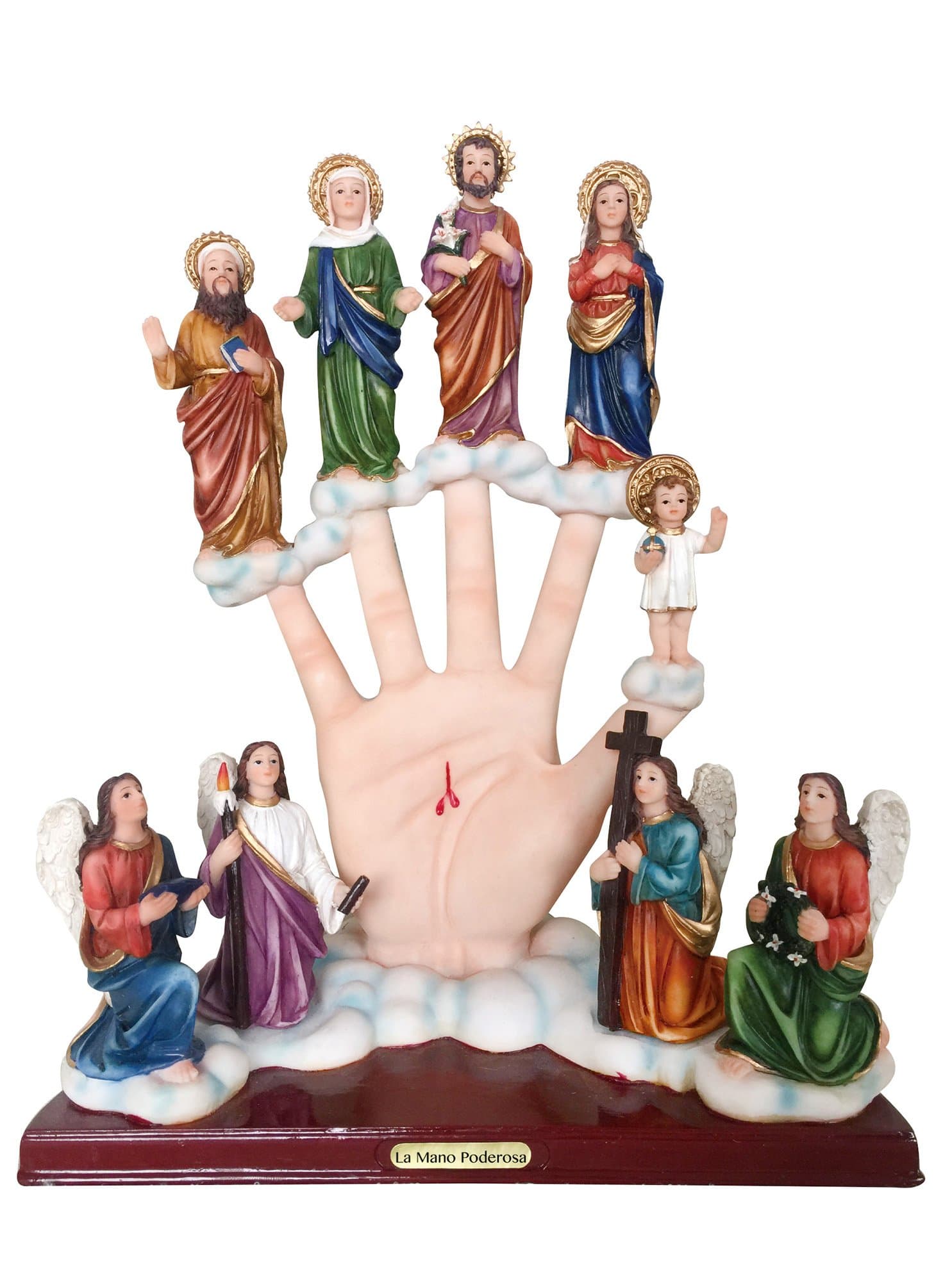 12 Inch La Mano Poderosa Estatua Hand-painted Statue Resin Figurine The Powerful Hand