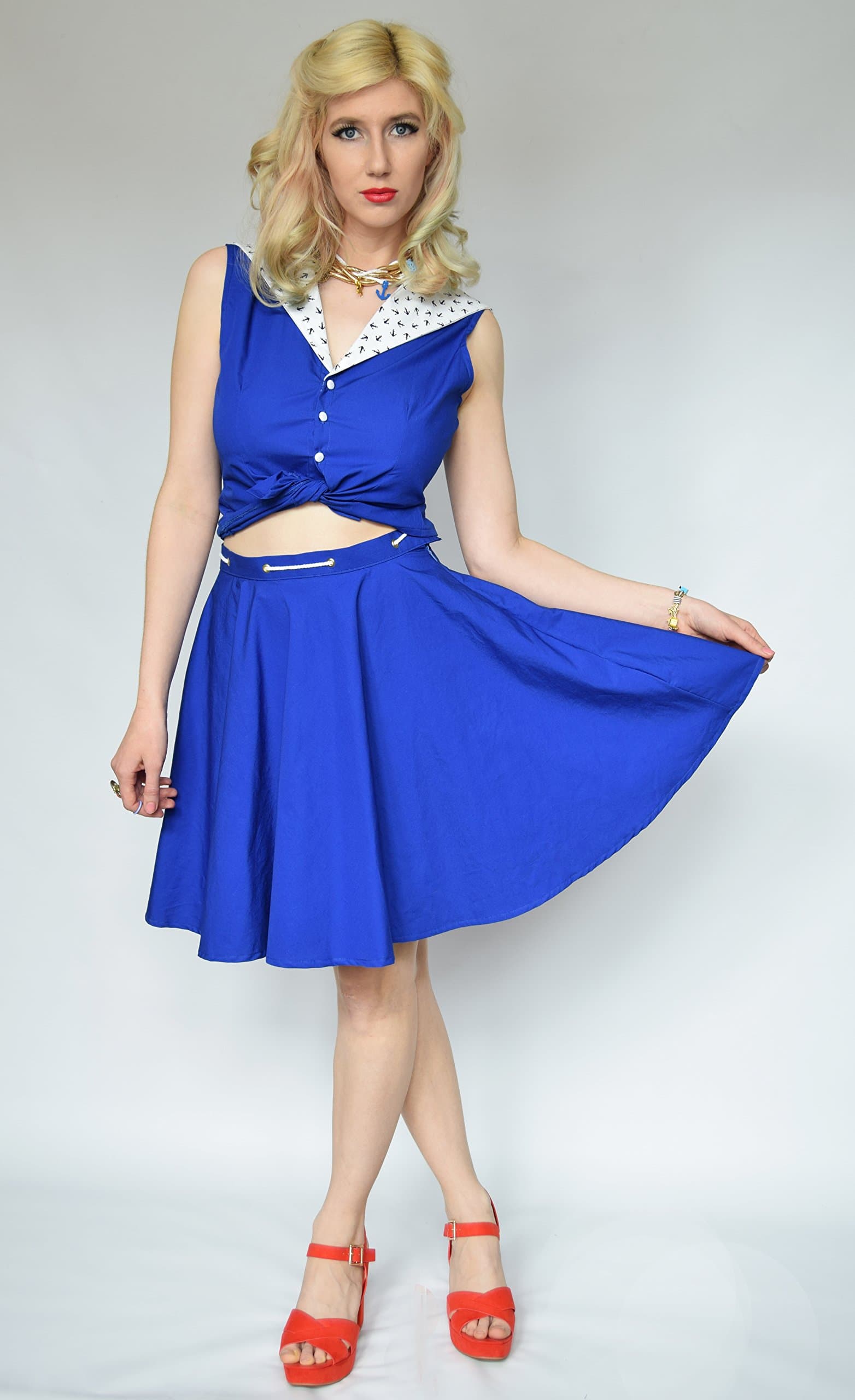 Retro co-ord sailor dress
