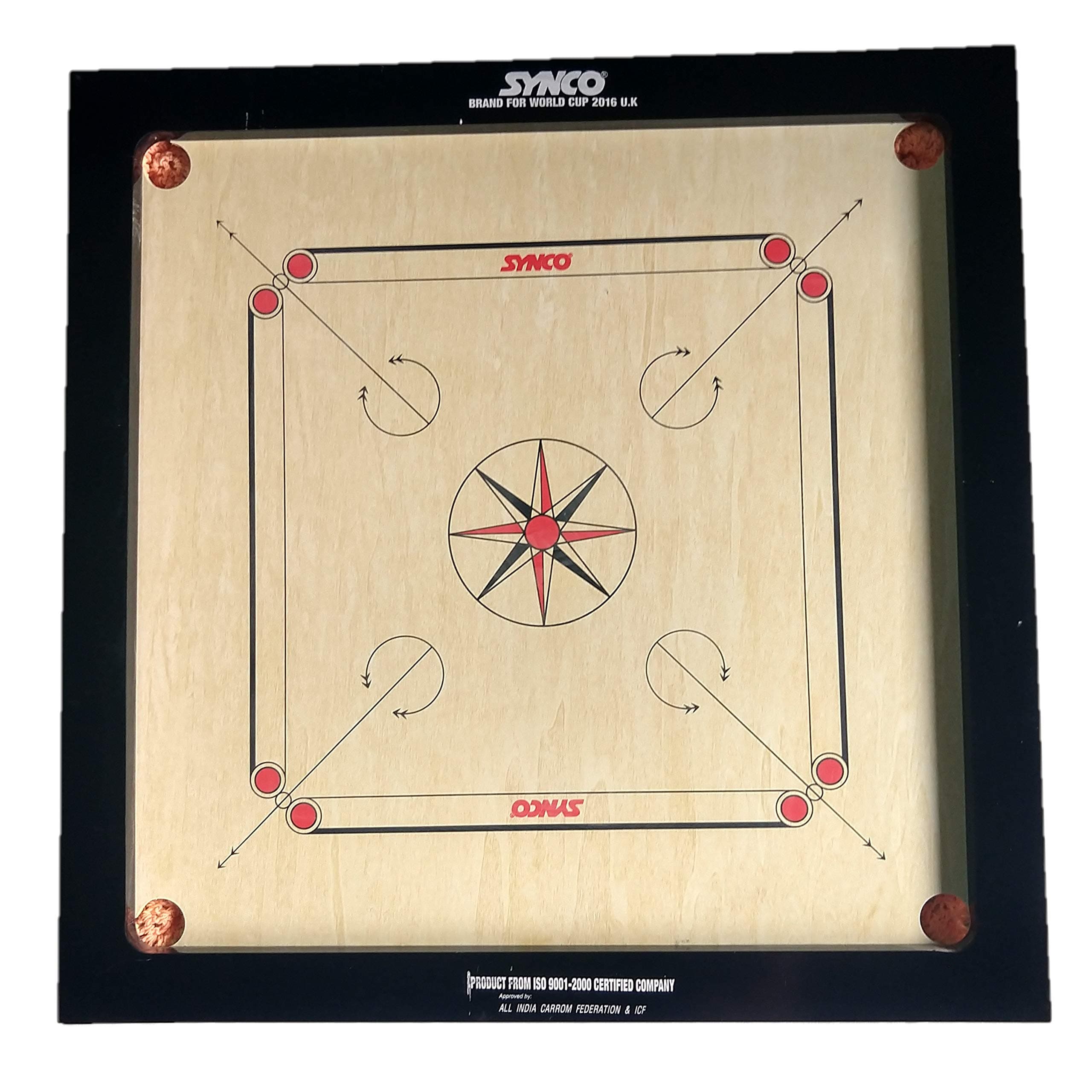 V3G TRADE SOLUTIONS Synco Carrom Board (6 mm)