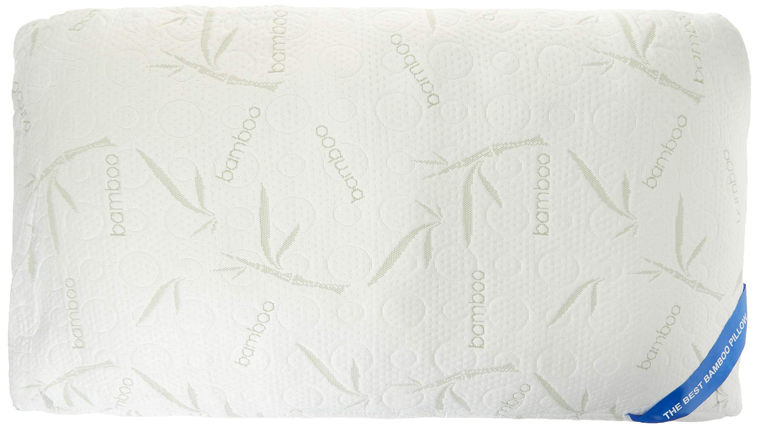 Premium Luxury Bamboo Shredded Memory Foam Pillow - Cool & Breathable Removable Cover with Zipper Closure, Machine Washable - (King-Soft)