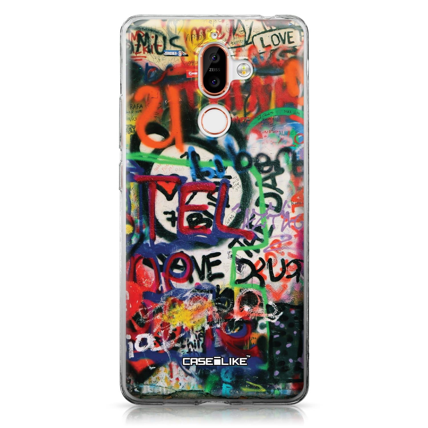 CASEiLike Nokia 2.1 case, Graffiti 2721 Pattern TPU Case Bumper Snap-on Back Cover for Nokia 2.1