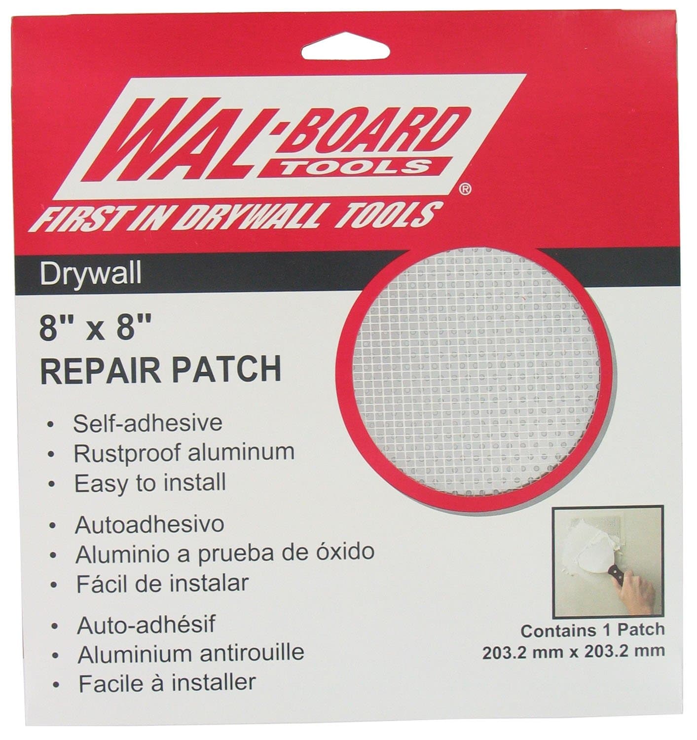 Walboard Tool 54-007 8" X 8" Drywall Repair Patch