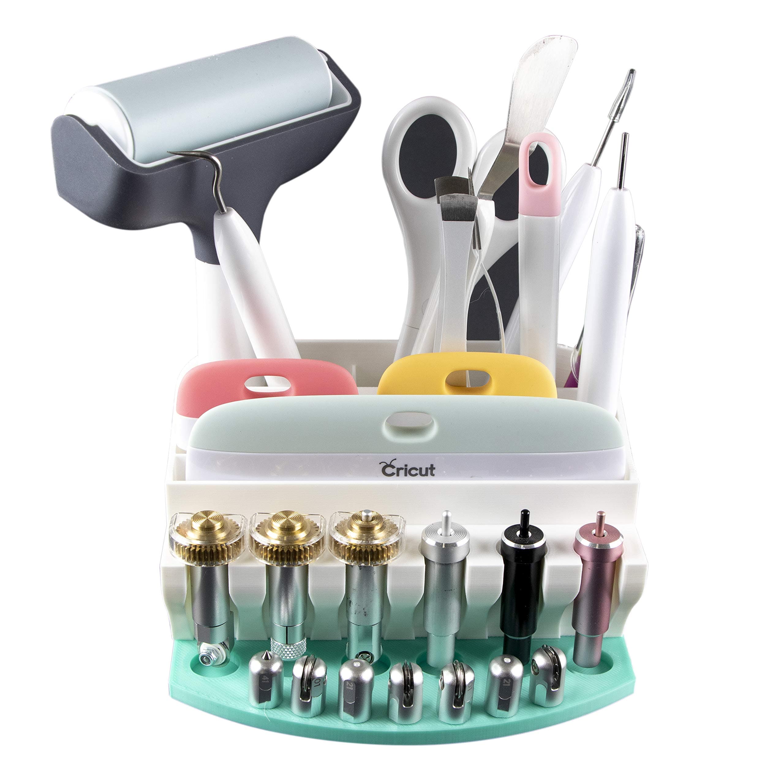 Tool Holder and Organizer for Cricut Tools and Accessories | Cricut Blades Caddy | Adaptive Tools Holder Organizer (Mint)