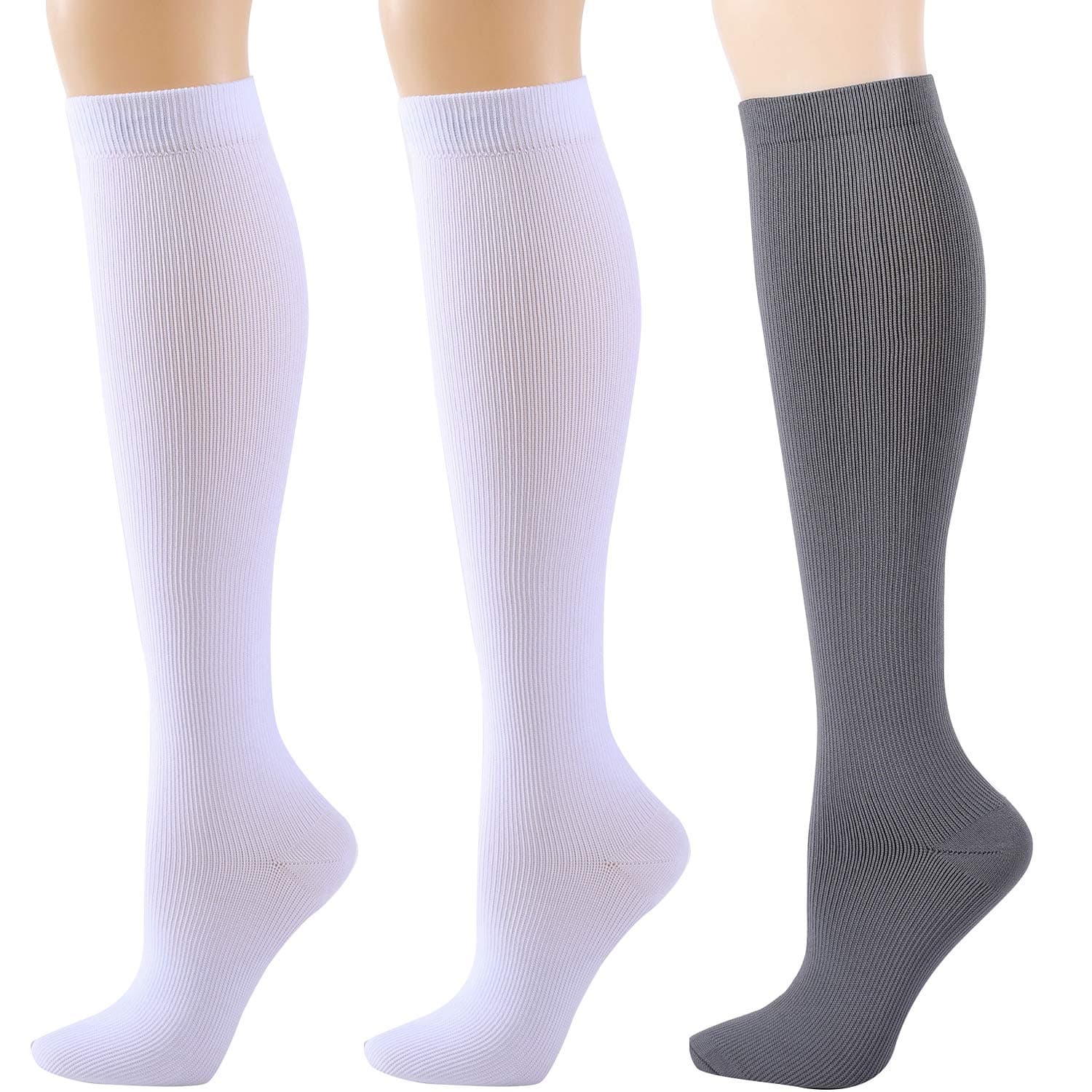 Compression Socks for Women & Men - Ovruns Best 15-20 mmHg Pregnancy Nurse Flight Travel Recovery Medical Support