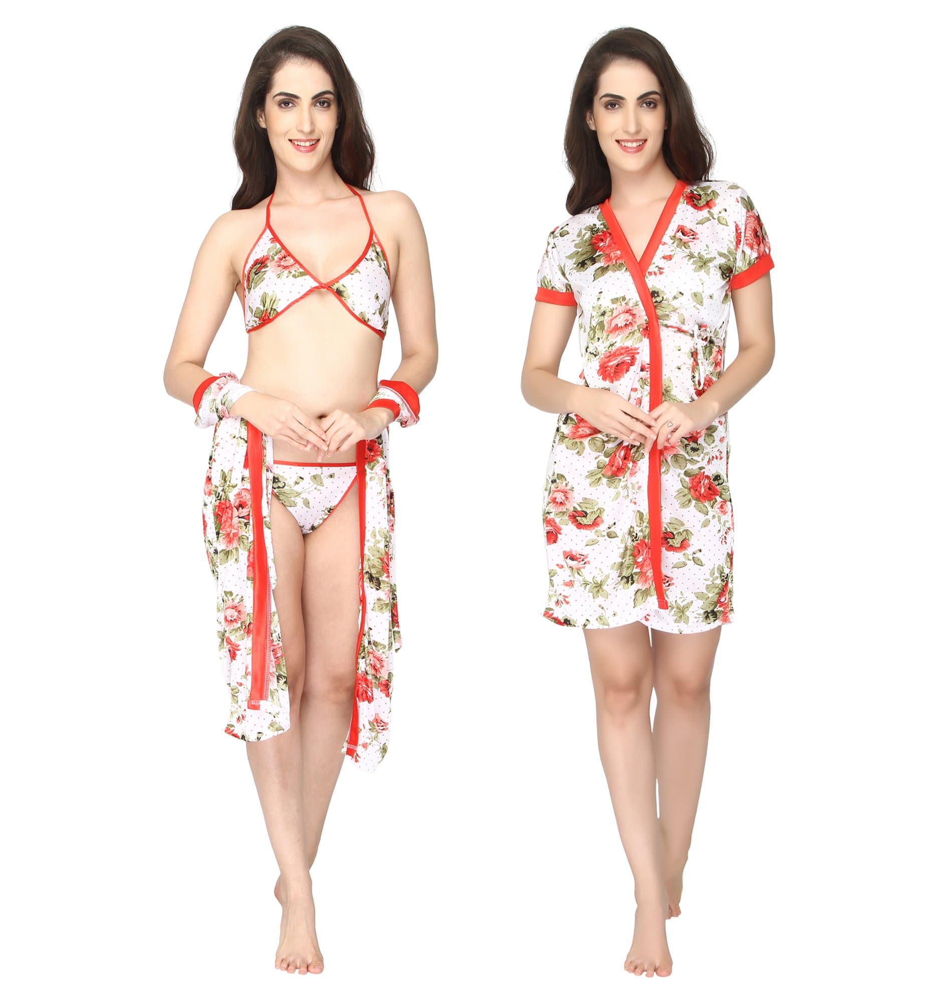 Women's Satin Bedroom Nighty Set