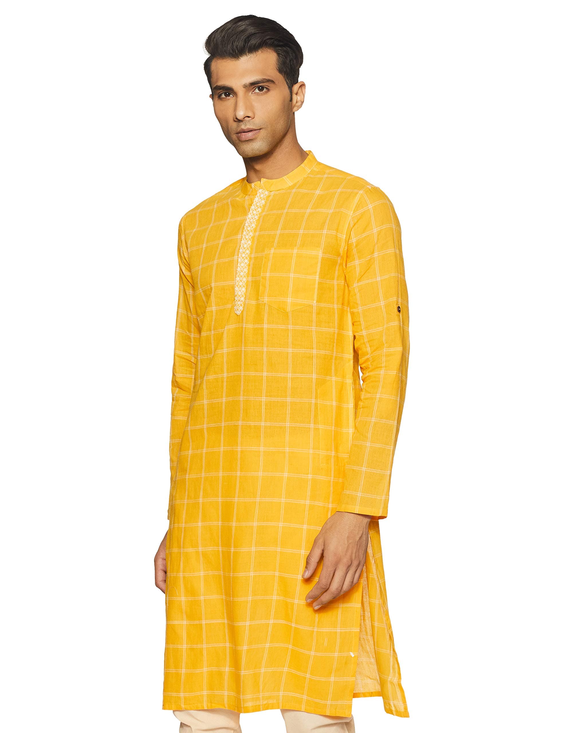 Nayak Men's Cotton Achkan Kurta
