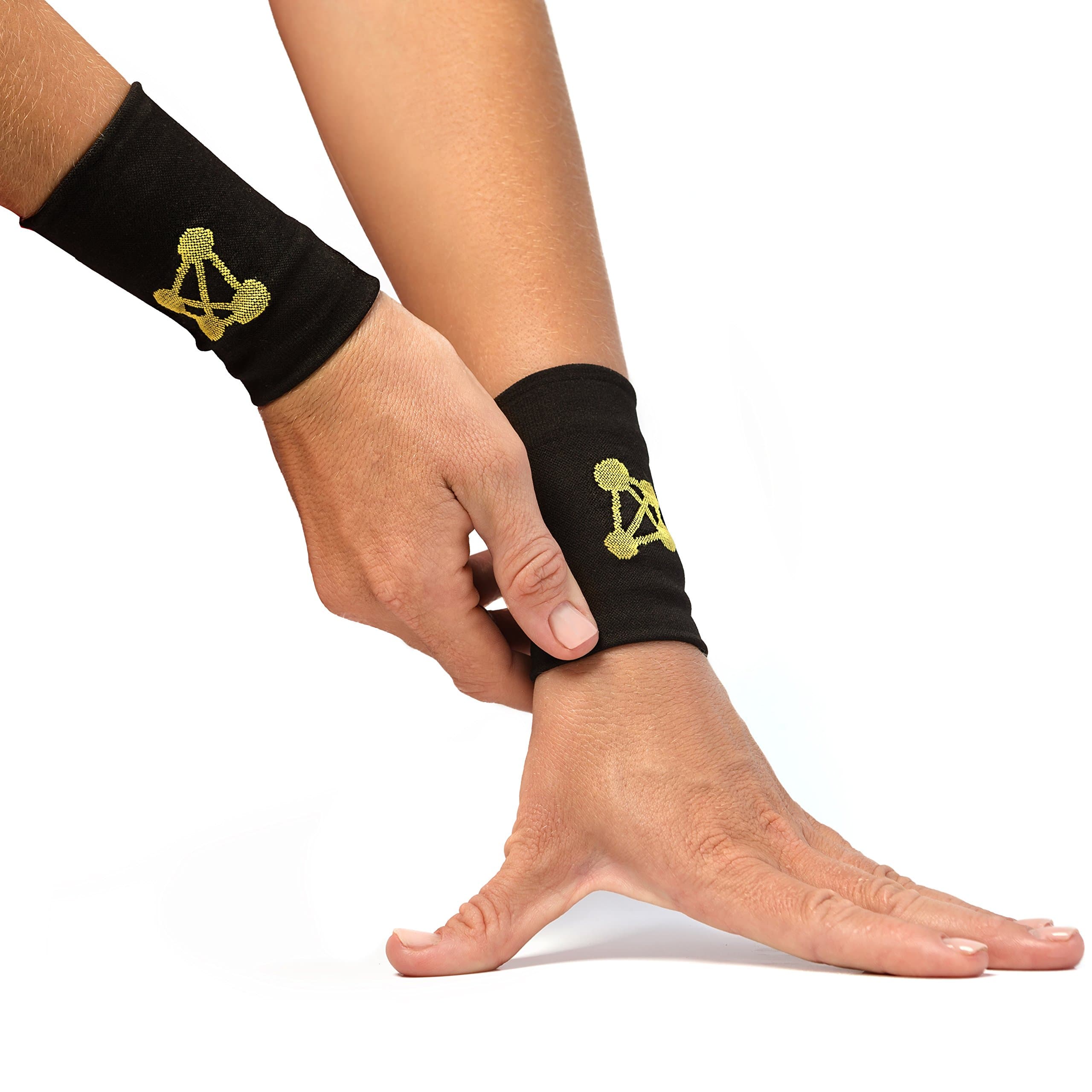 CopperJoint Compression Wrist Support – Copper-Infused Bands Support Improved Circulation, Recovery, Help Relieve Stiff & Sore Muscles - 1 Pair (Small)