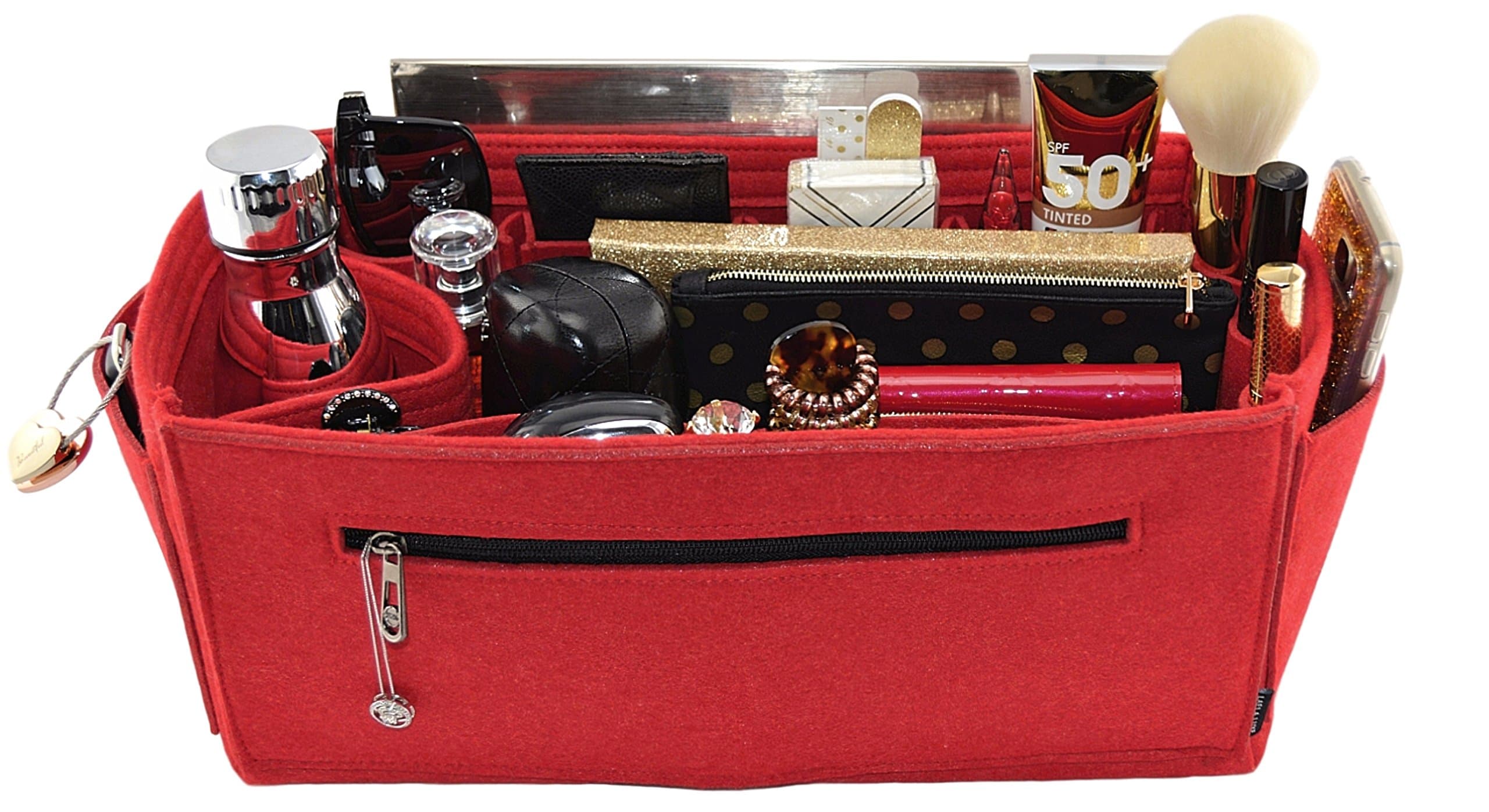 Laela Luxe Felt Purse Handbag Insert Organizer Shaper - Fits LV Neverfull GM